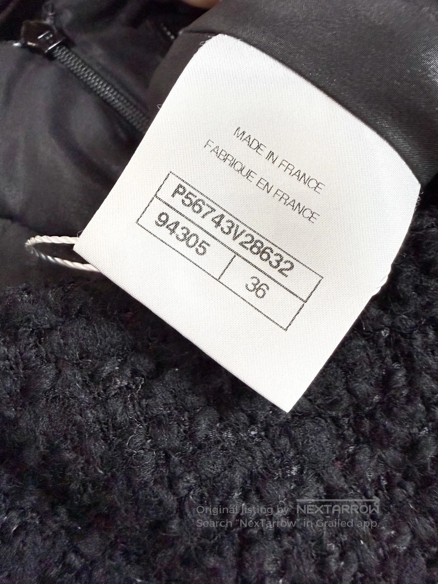 Chanel Chanel Black Woven Mid. Size 35" - 5 Thumbnail