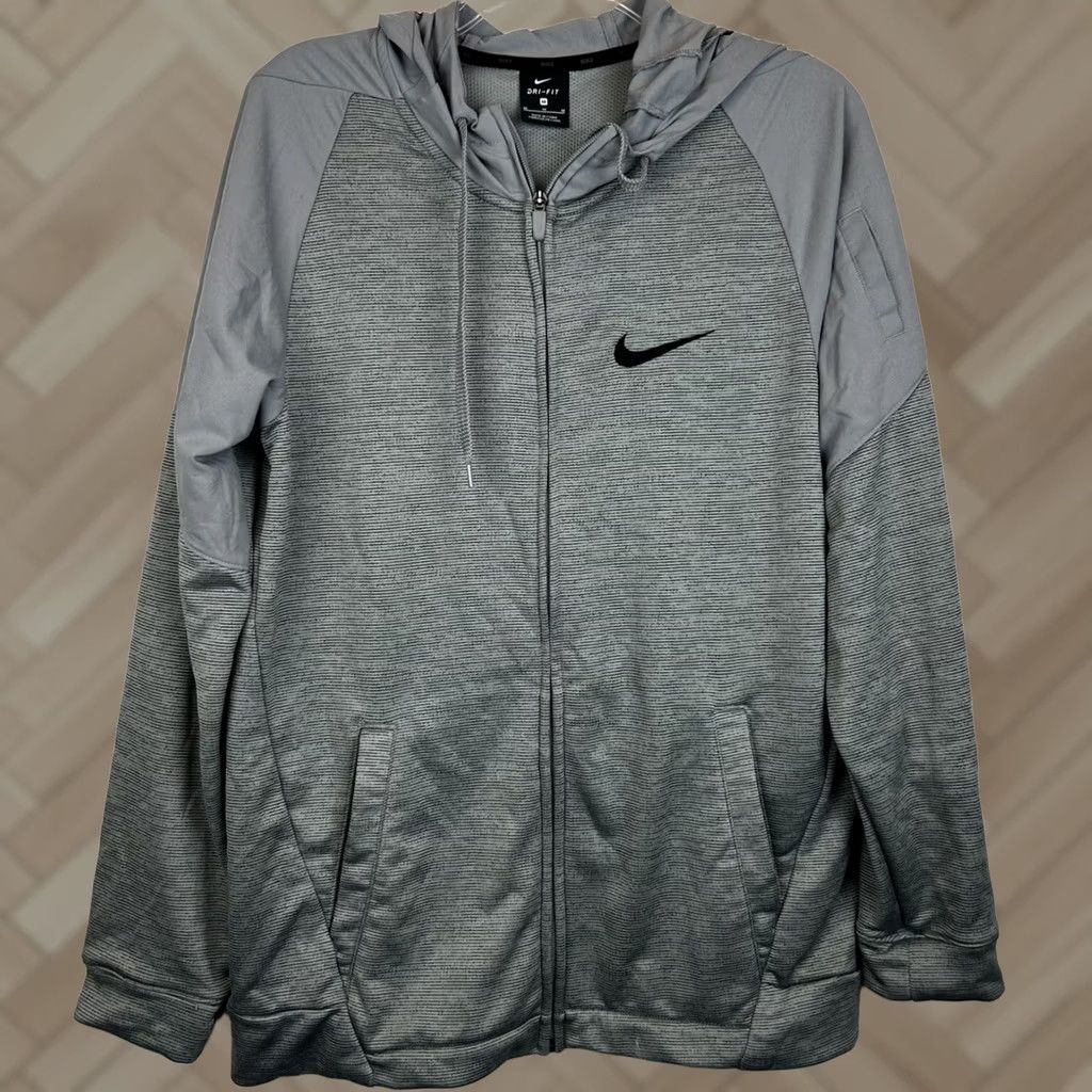 Nike Nike Hoodie Mens Medium Gray Full Zip Dri Fit Hoodie Athleisure Spotlight Jacket Size US M / EU 48-50 / 2 - 1 Thumbnail