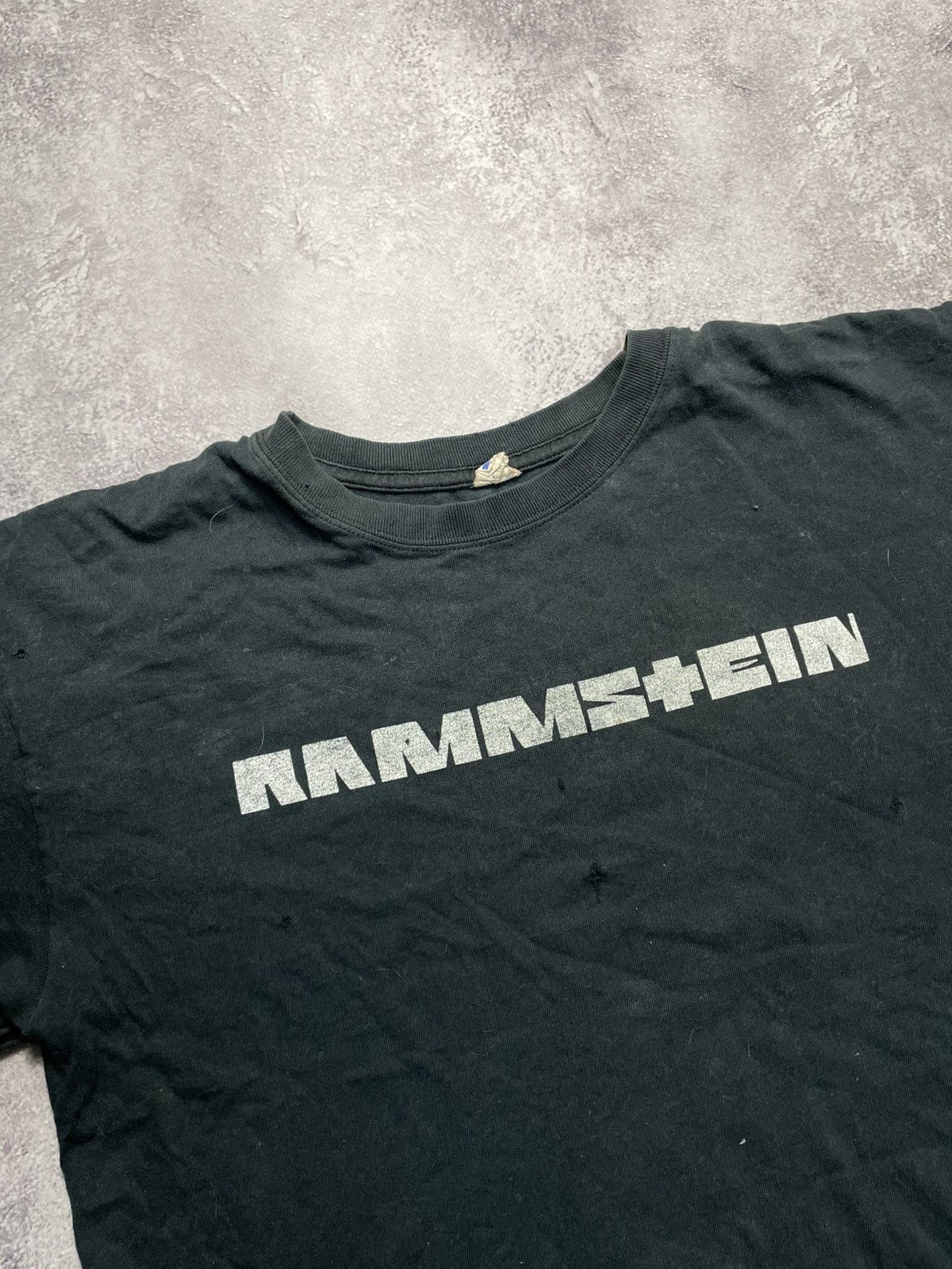 Band Tees Vtg Rammstein Distressed Band Tee Size US L / EU 52-54 / 3 - 2 Thumbnail