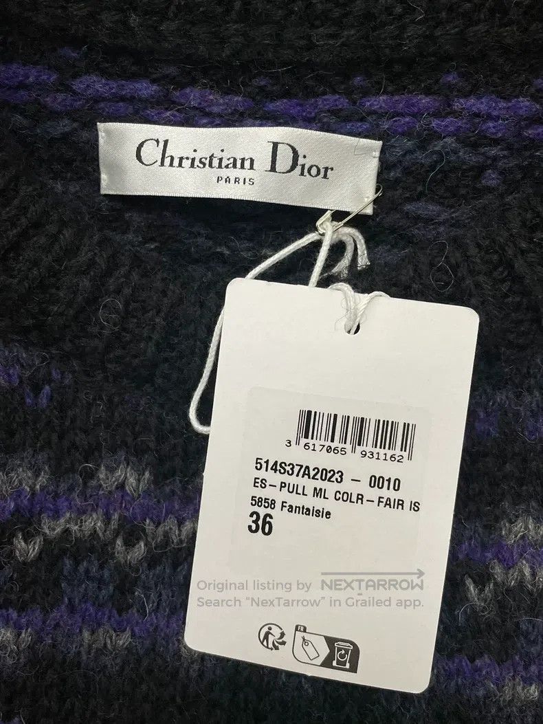 Dior Dior 25 early spring new colour block striped sweater Size XS / US 0-2 / IT 36-38 - 4 Thumbnail