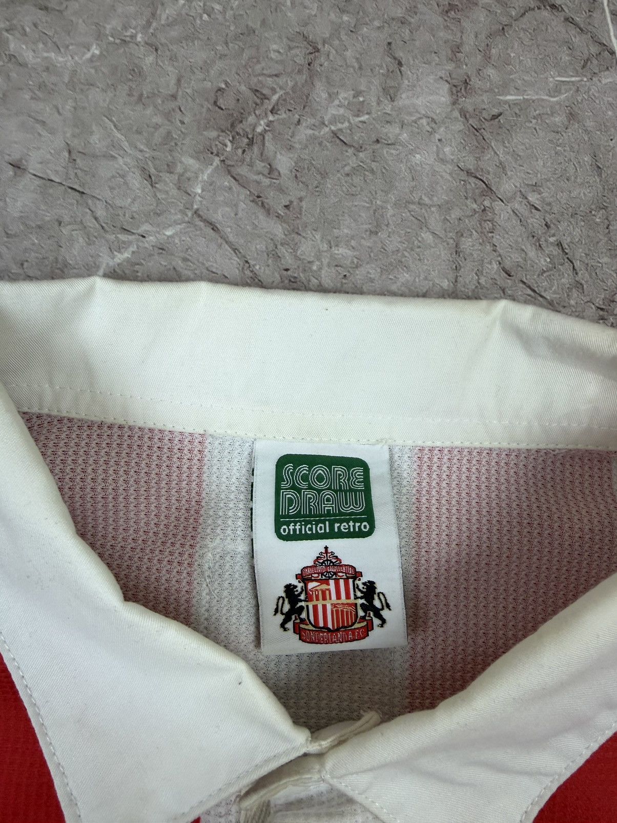Vintage Sunderland AFC 1996 Retro Home Football Jersey Score Draw Size US L / EU 52-54 / 3 - 4 Thumbnail