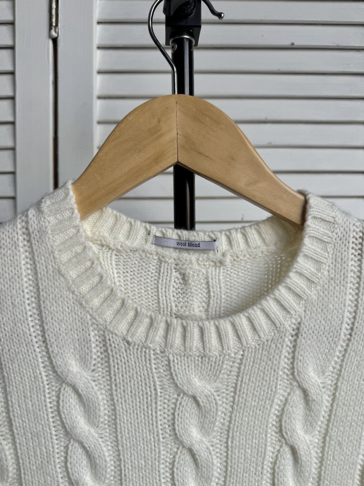Polo Ralph Lauren Polo Ralph Lauren Style Cable Knit Wool Blend White Sweater Size US S / EU 44-46 / 1 - 7 Thumbnail