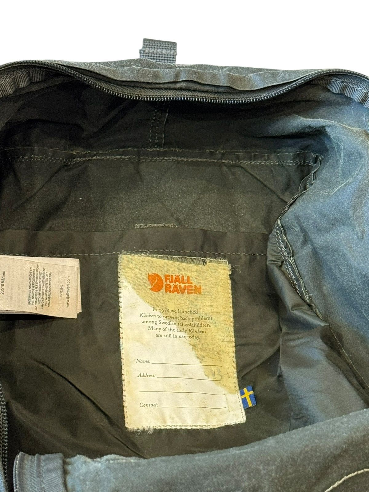 Fjallraven Fjallraven Kanken 23510 Rucksack Black Backpack Size ONE SIZE - 6 Thumbnail