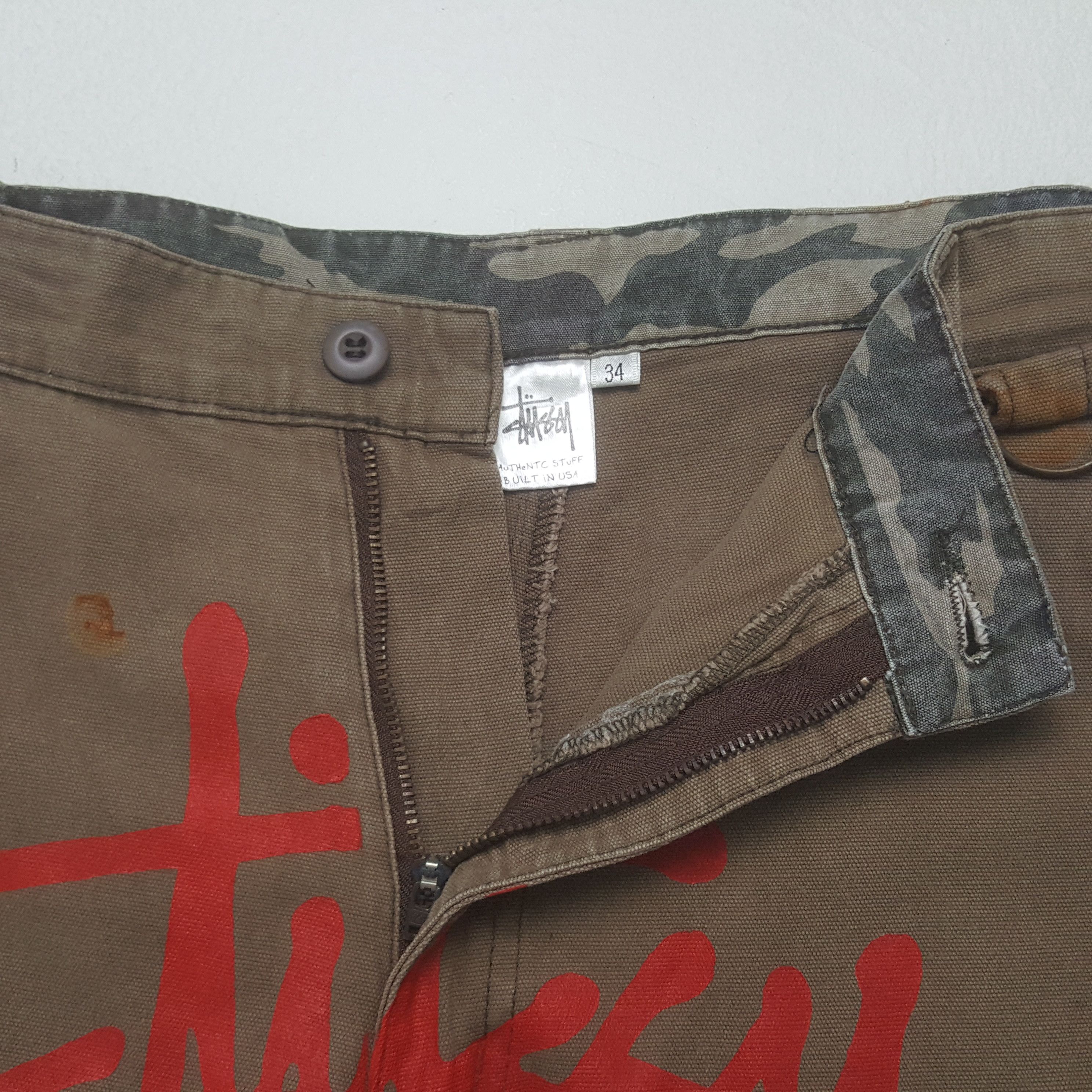 Stussy × Vintage Vintage Stussy USA Custom Big Art Logo Pants Size US 35 - 12 Thumbnail