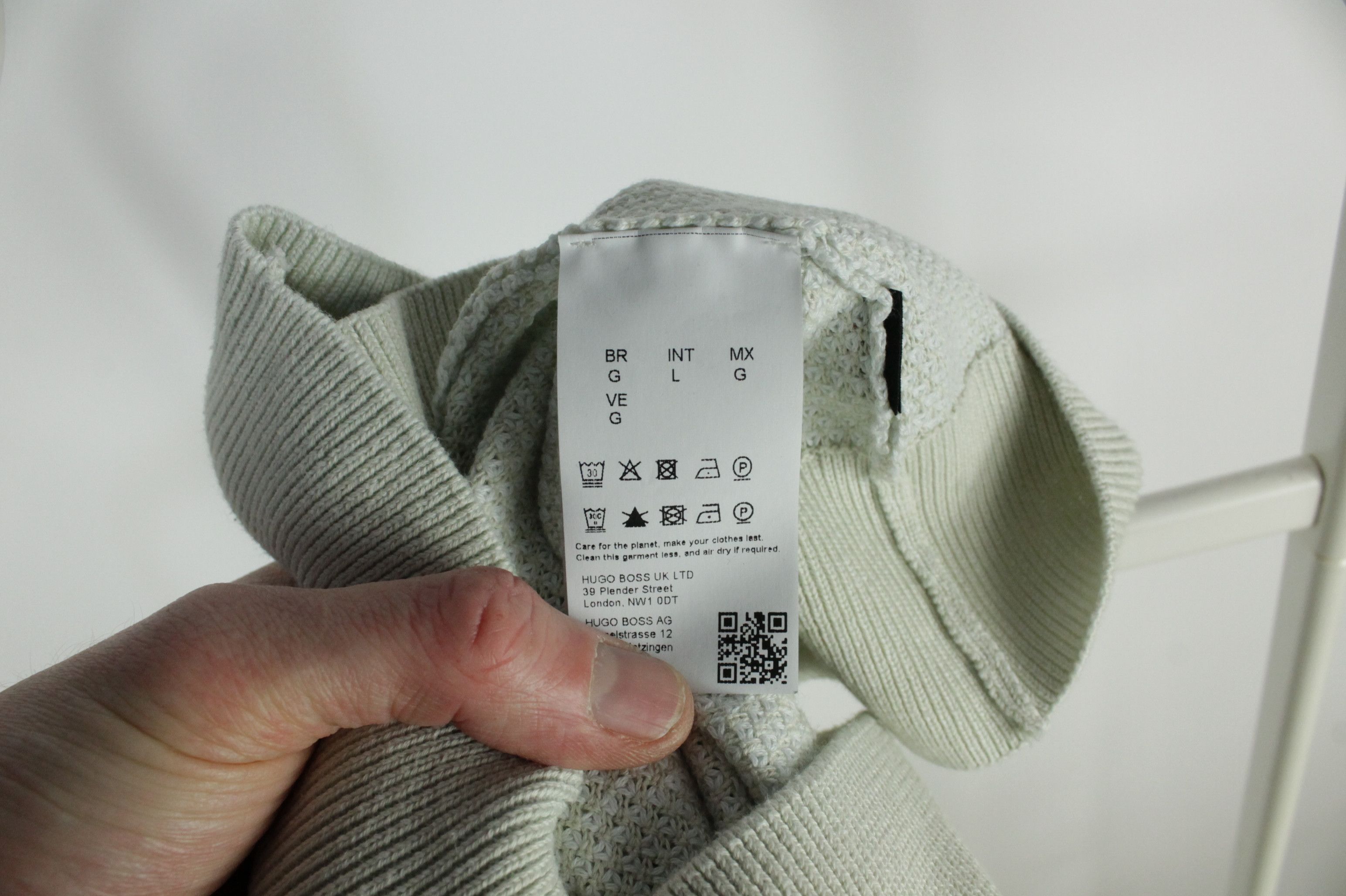 Hugo Boss Hugo Boss Akopak Chunky Knit Beige Cotton Pullover Sweater Size US L / EU 52-54 / 3 - 10 Thumbnail