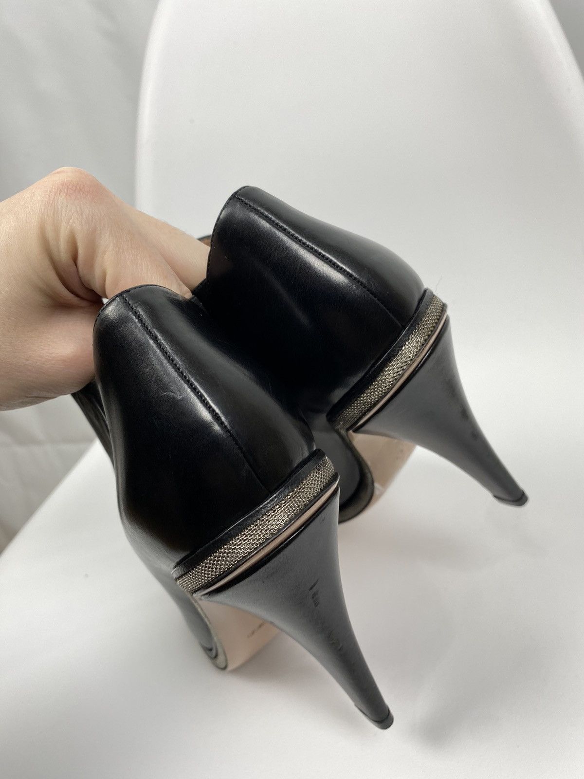 Giorgio Armani Giorgio Armani Leather Ankle Boots size 40 Size US 10 / IT 40 - 8 Thumbnail