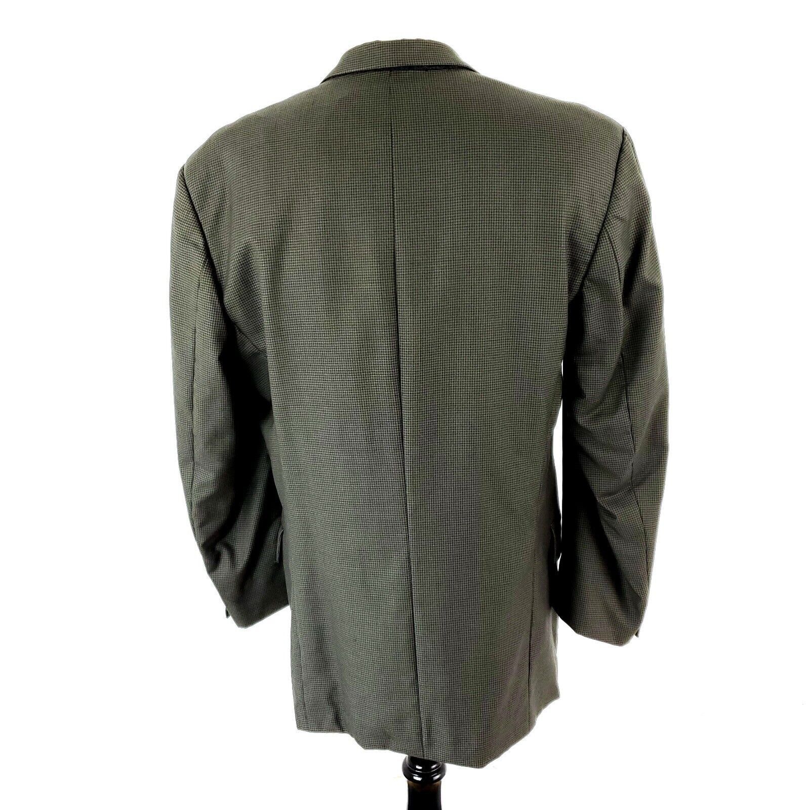 Hugo Boss Hugo Boss Wool Wool 2 Button Blazer 40R Green Black Houndsto Size 40R - 5 Thumbnail