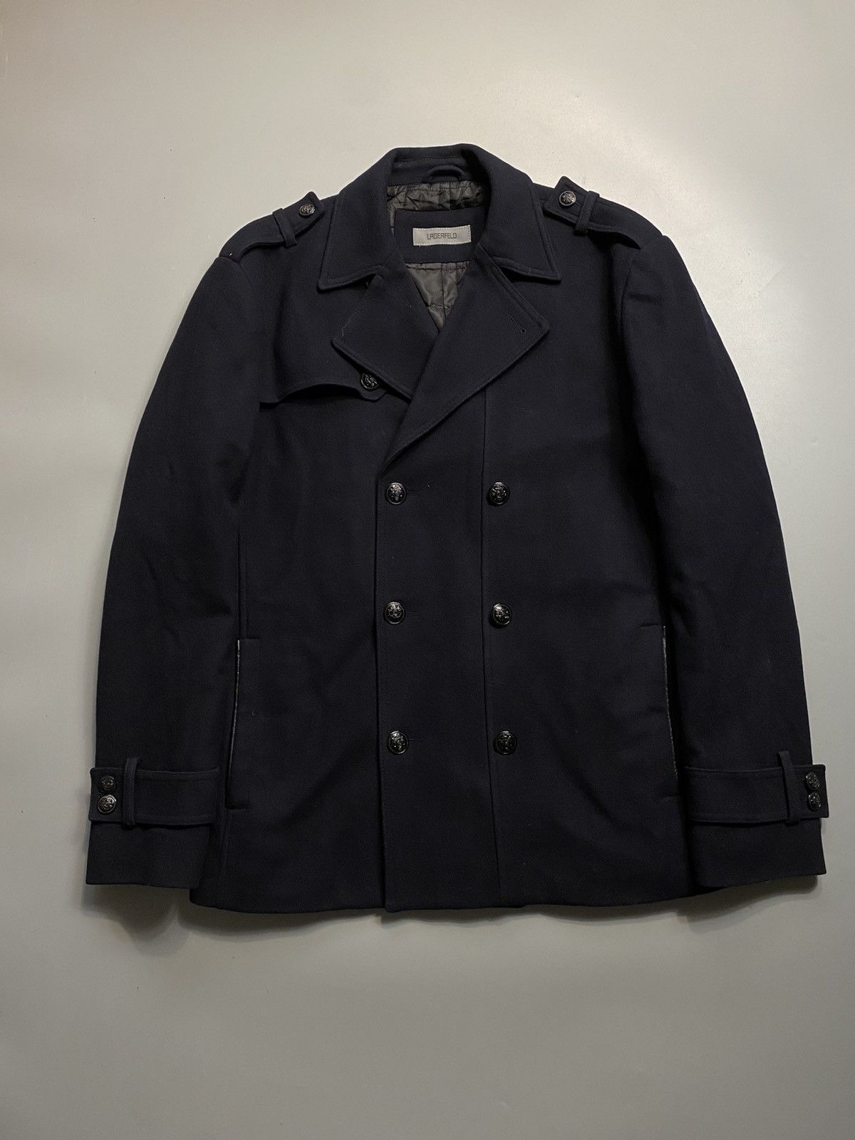 Karl Lagerfeld Lagerfeld vintage double-breasted trench coat Size US L / EU 52-54 / 3 - 1 Thumbnail