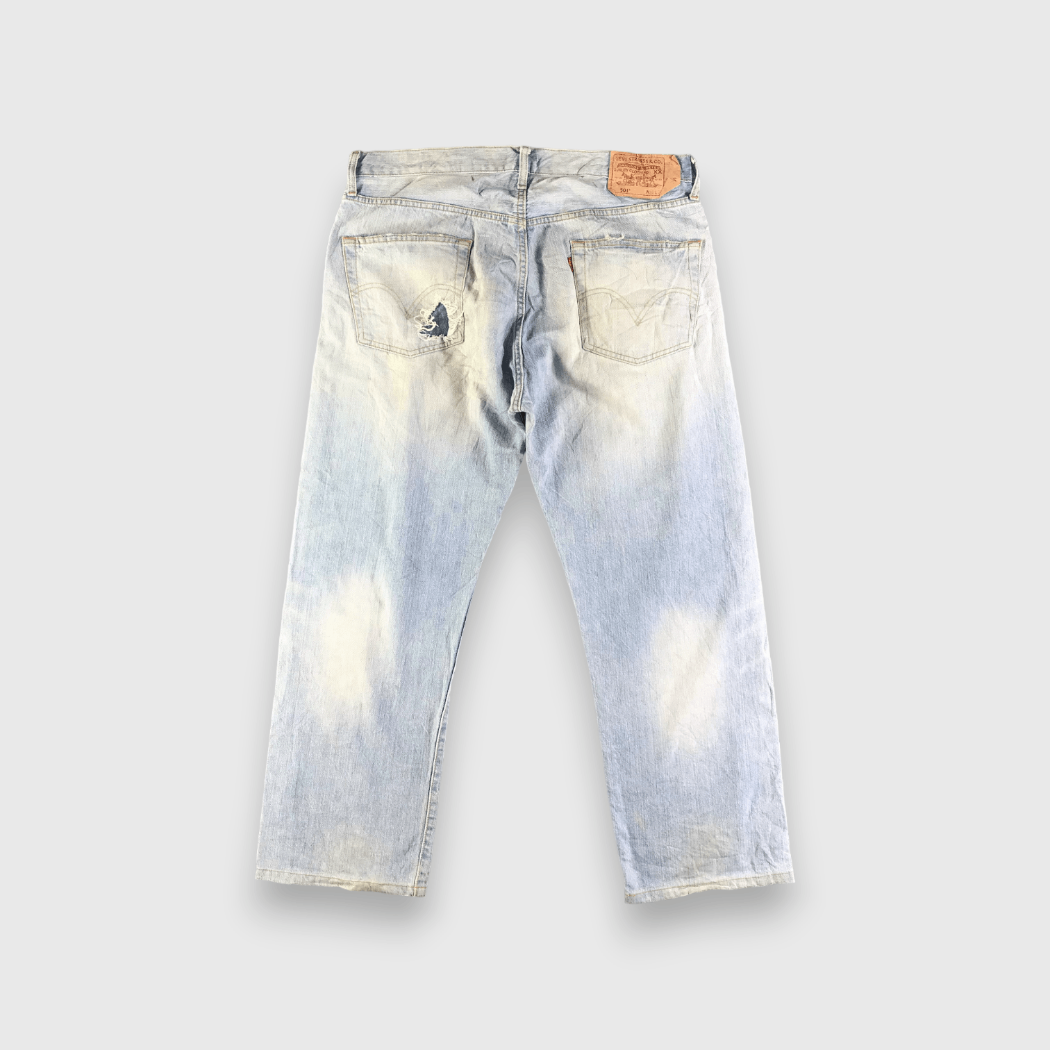 Levi's Vintage Light Wash Levis 501 Jeans-J3625 Size US 37 - 2 Thumbnail