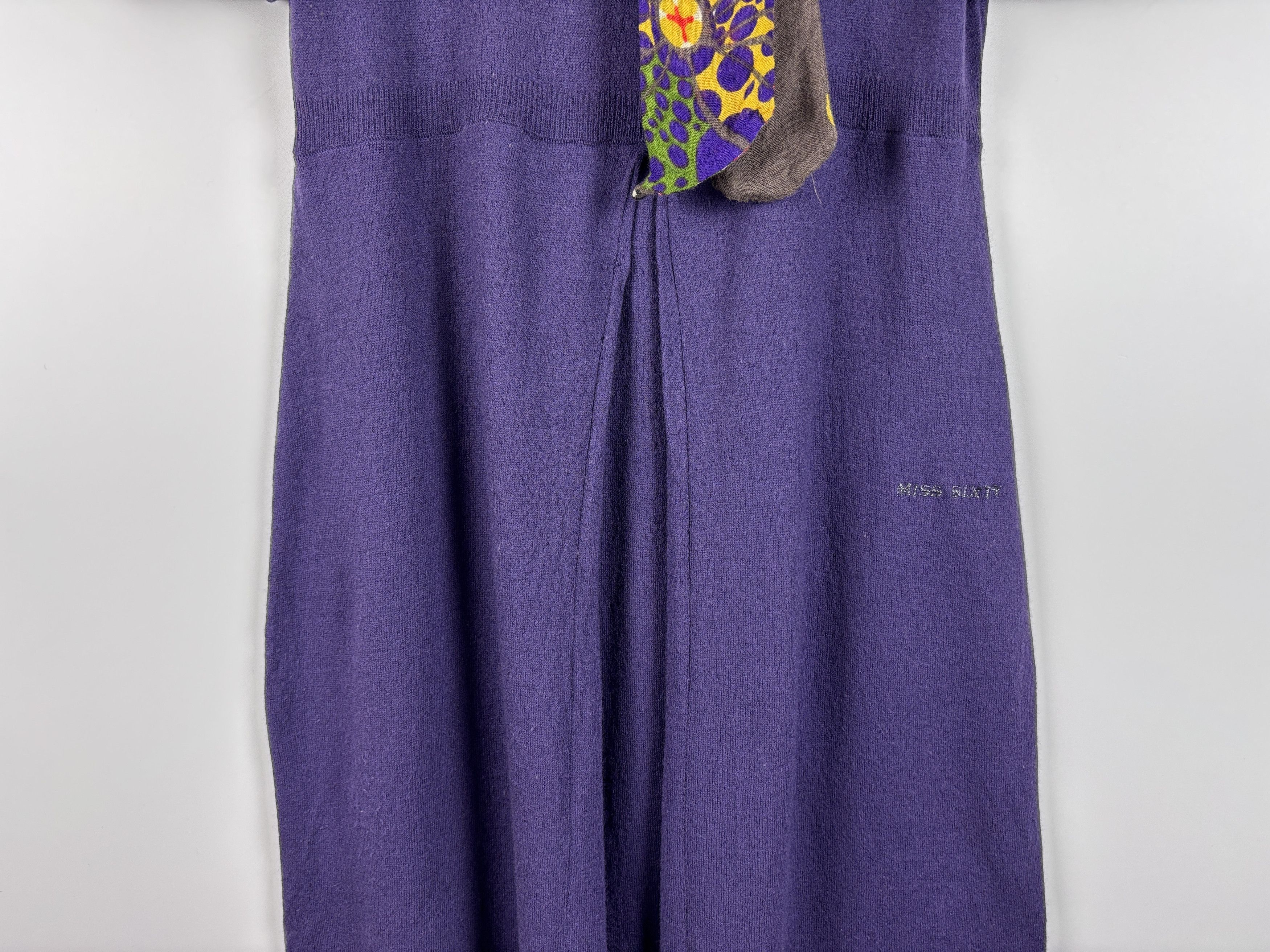 Miss Sixty × Vintage Womens Miss Sixty Wool Viscose Dress Purple Size M Size M / US 6-8 / IT 42-44 - 3 Thumbnail