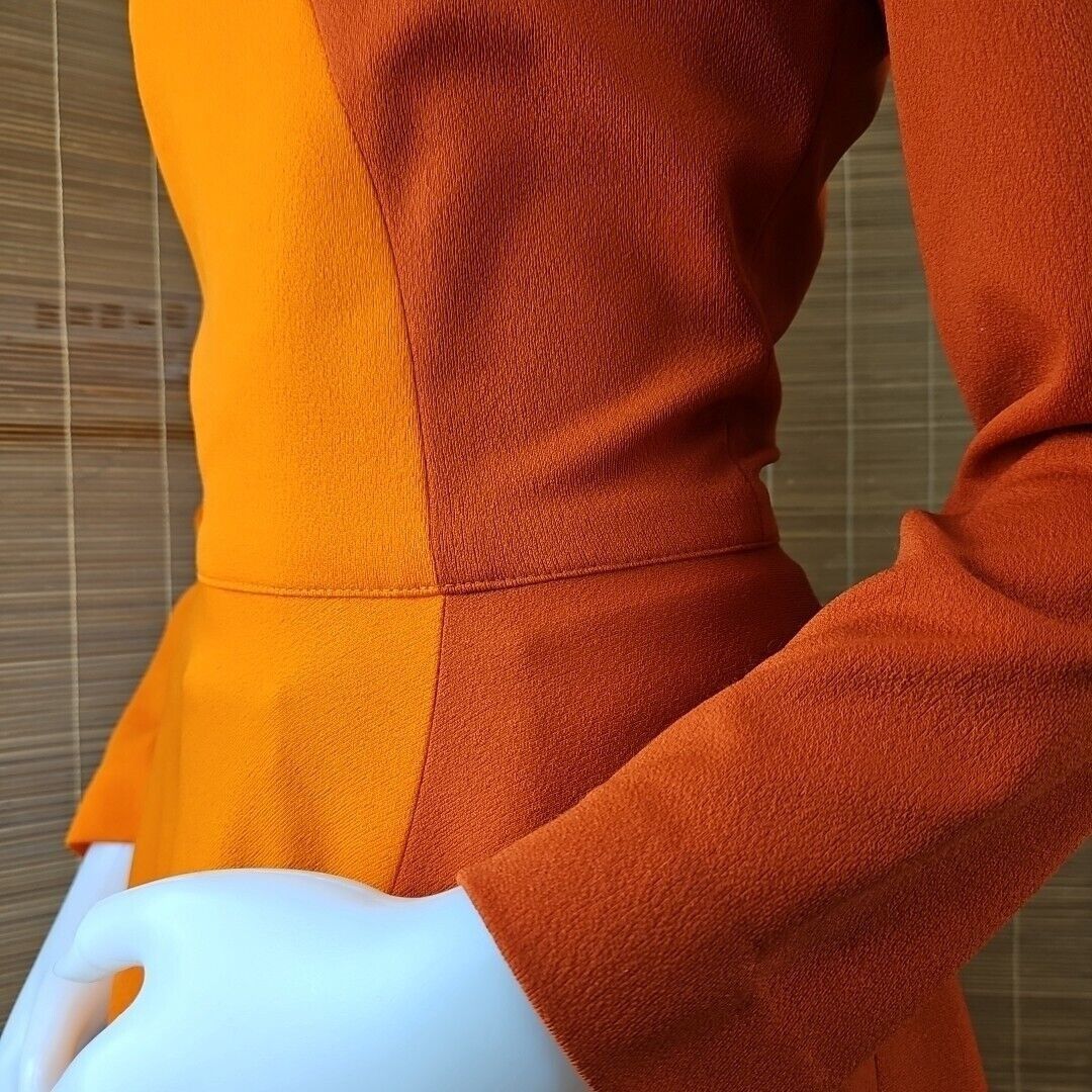 Handmade Vintage Handmade Maxi Dress Womens Sz S Groovy 70s Orange Wa Size S / US 4 / IT 40 - 14 Thumbnail