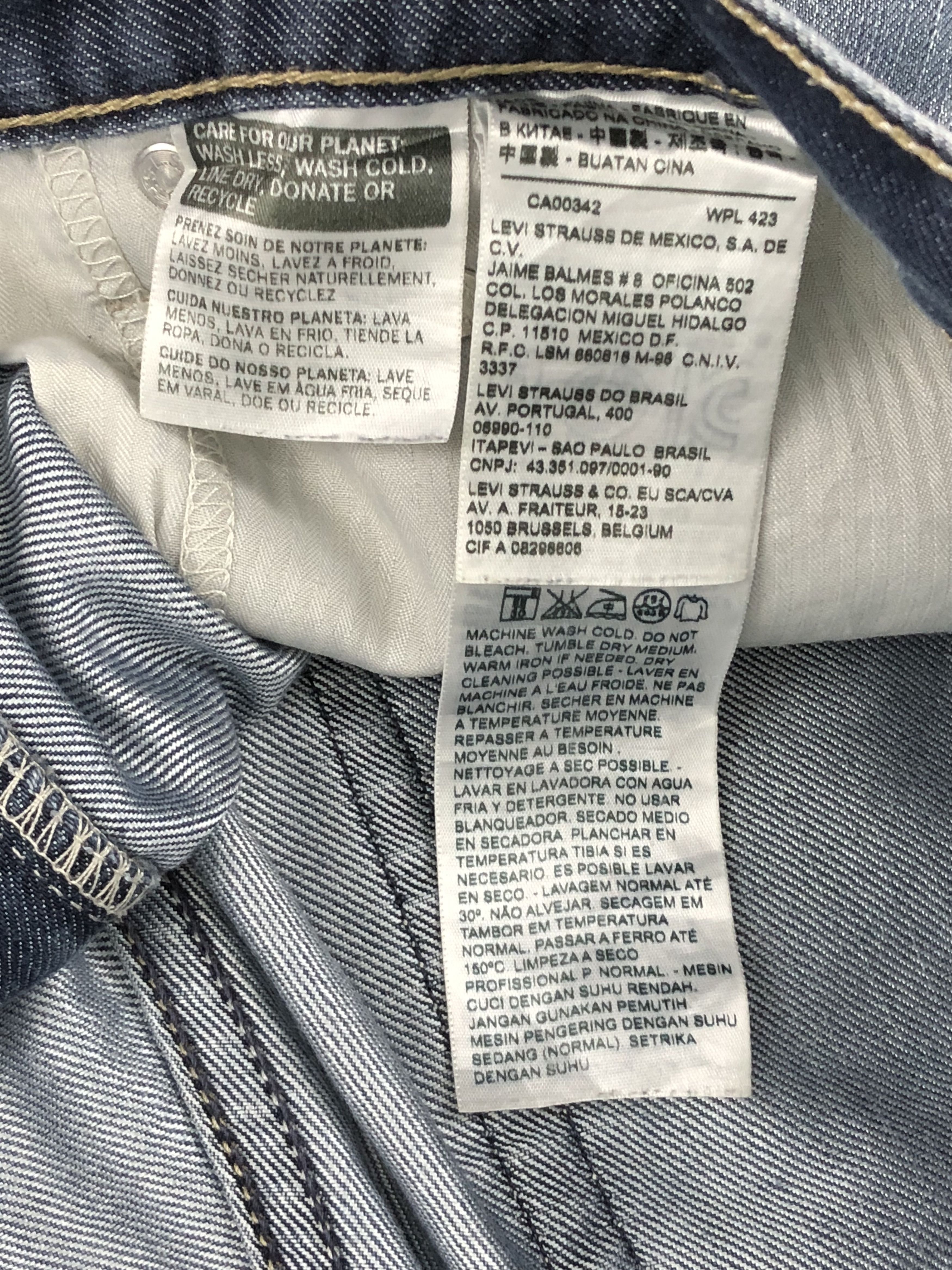 Levi's Vintage Levis 514 Faded Blue Jeans DPP0235 Size US 33 - 11 Thumbnail