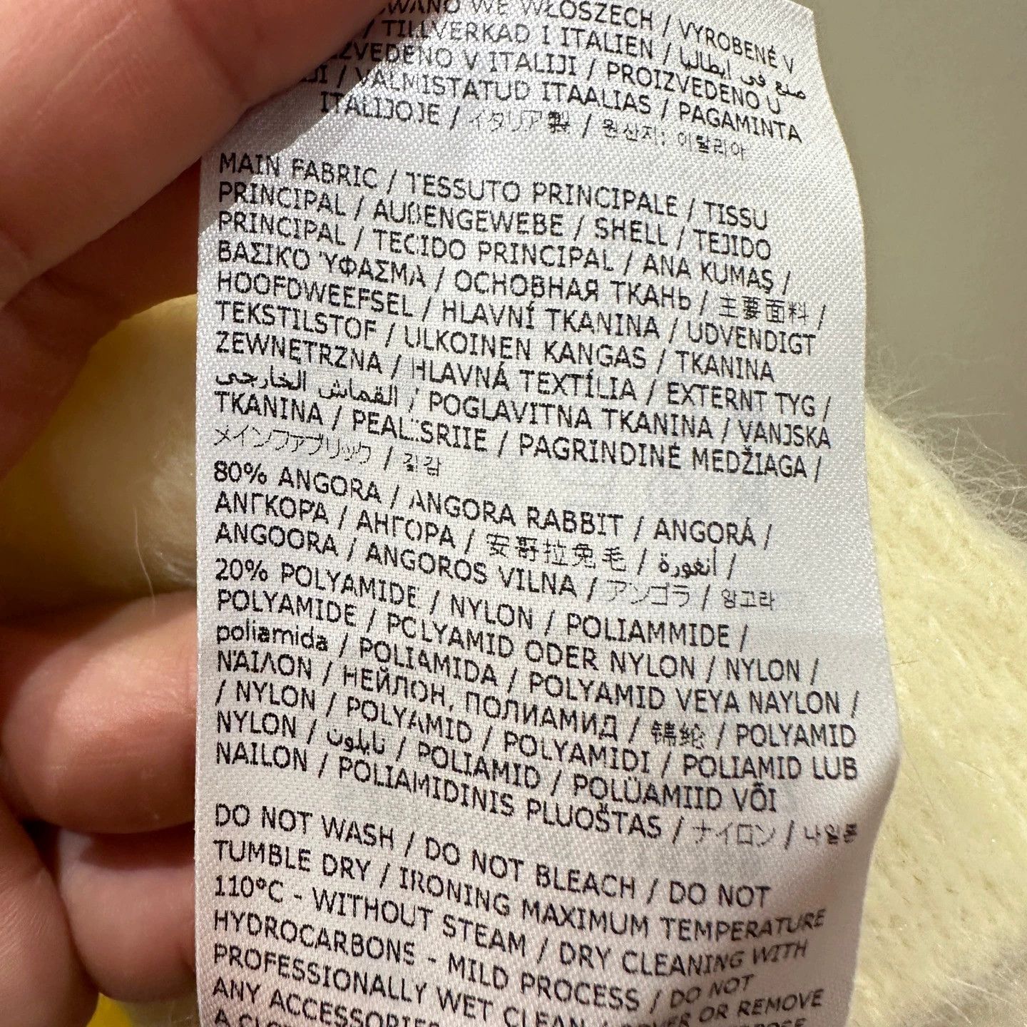 Maison Margiela MM Angora Rabbit Hair Knit Short Sleeve M Size XS / US 0-2 / IT 36-38 - 6 Thumbnail