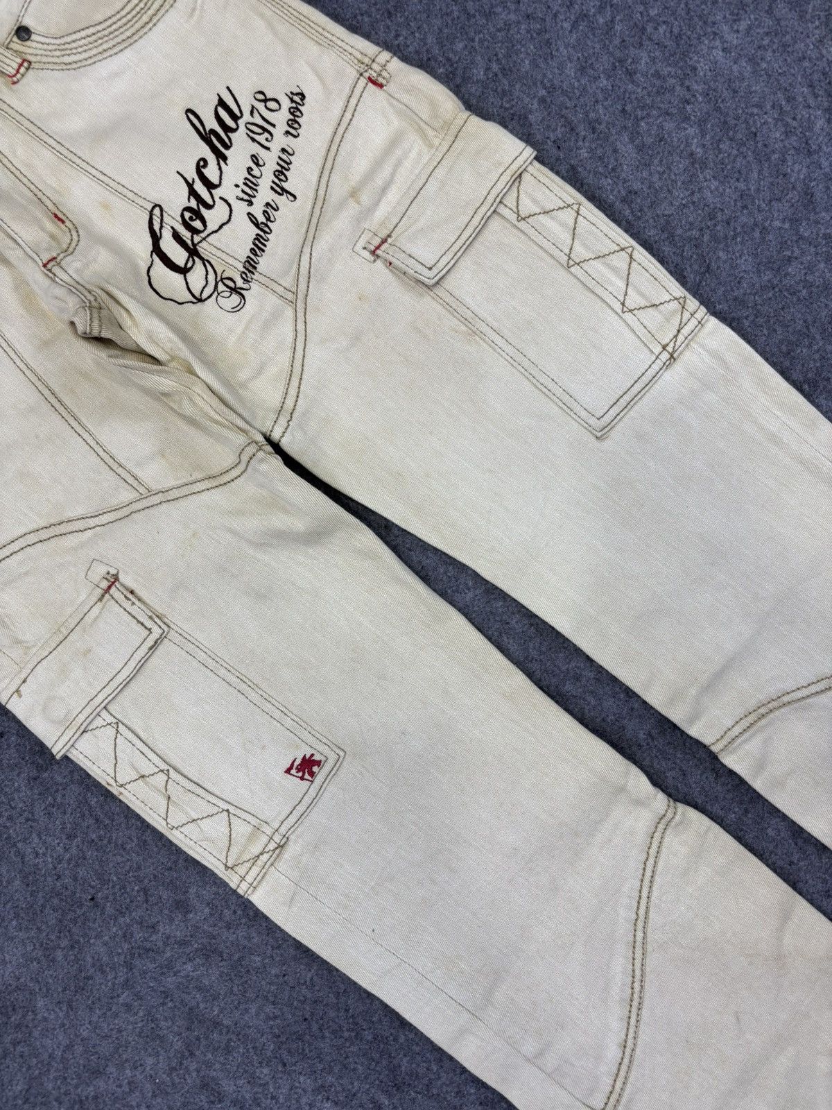 Gotcha 💥Vintage💥 Surf Style Gotcha Stretchable Cargo Pant F697 Size US 31 - 10 Thumbnail