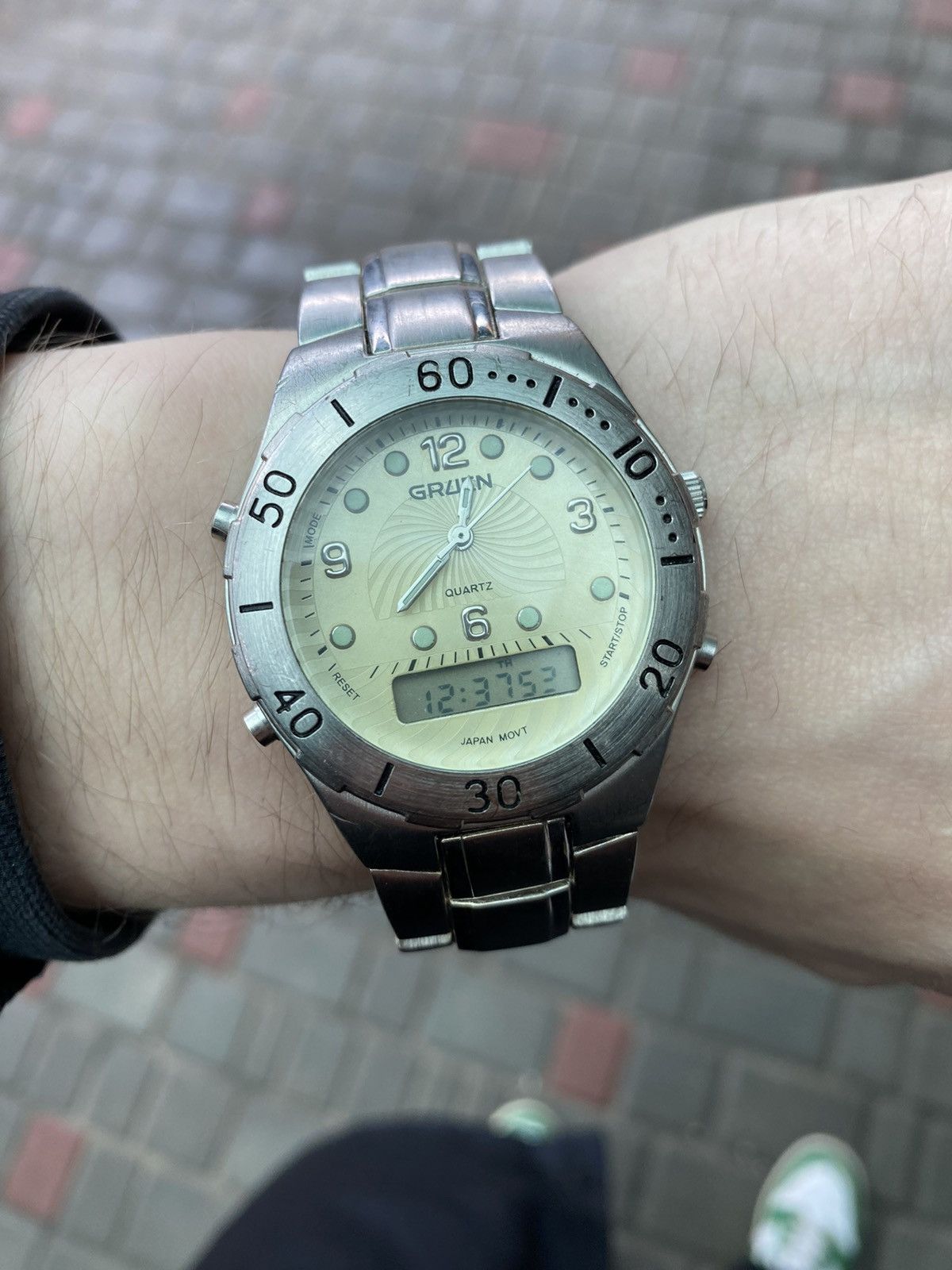 Japanese Brand × Jewelry × Vintage Vintage Gruen Watch Japan - Analog Digital Style Size ONE SIZE - 7 Thumbnail