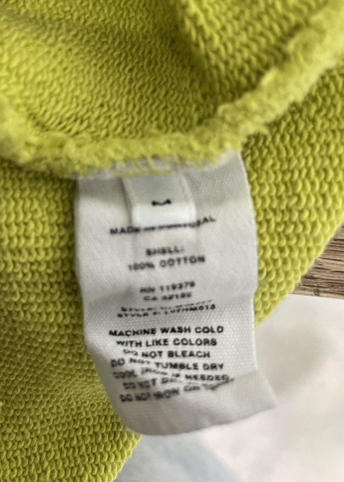 Helmut Lang Helmut Lang Warp Logo Hoodie Green Size US M / EU 48-50 / 2 - 7 Thumbnail