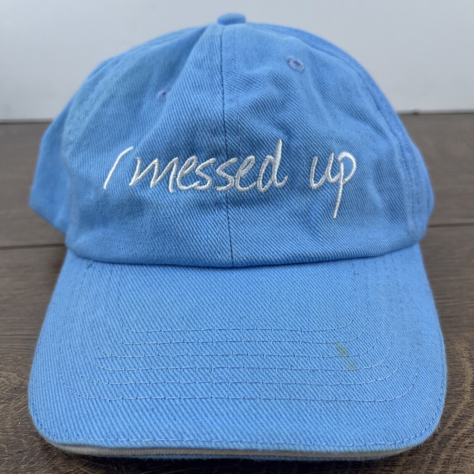Other I Messed Up Hat Messed Up Blue Hat Adjustable Adult Size Hat Size ONE SIZE - 3 Thumbnail