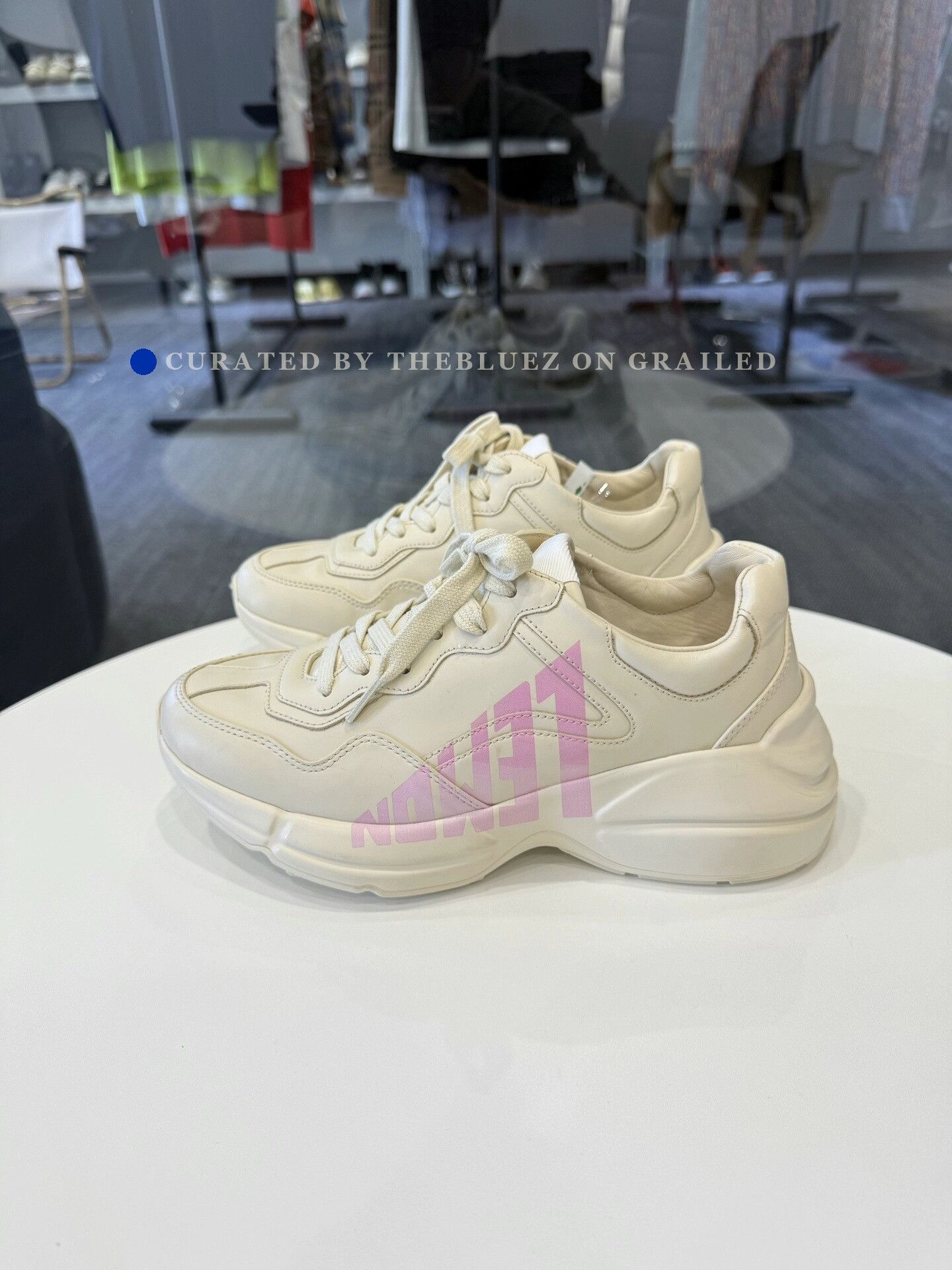 Gucci Gucci White Pink Dad Shoes Size US 6 / IT 36 - 1 Thumbnail