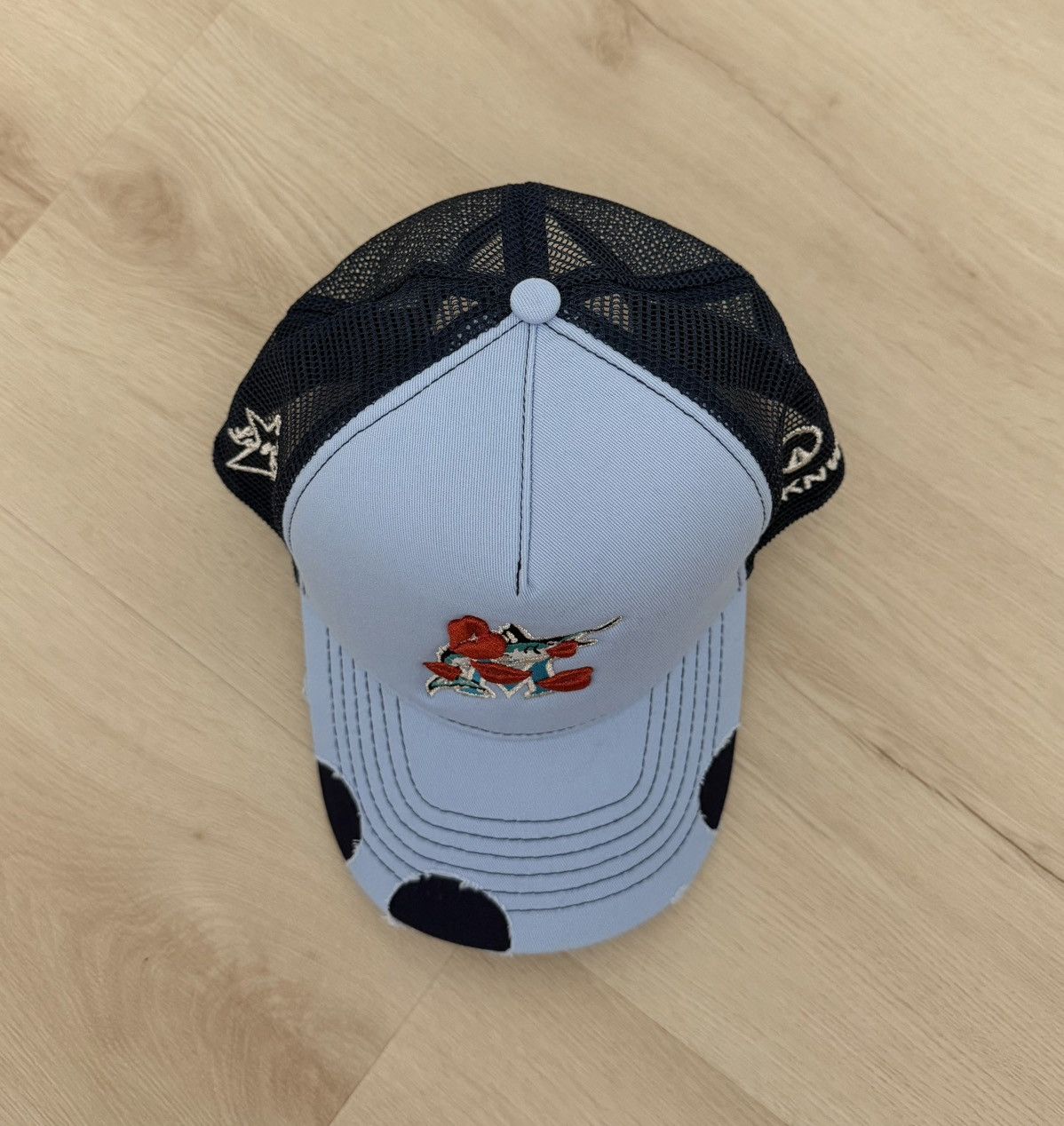LaRopa LaRopa x UNKNWN Miami Marlins Exclusive Trucker Hat Blue Size ONE SIZE - 4 Thumbnail