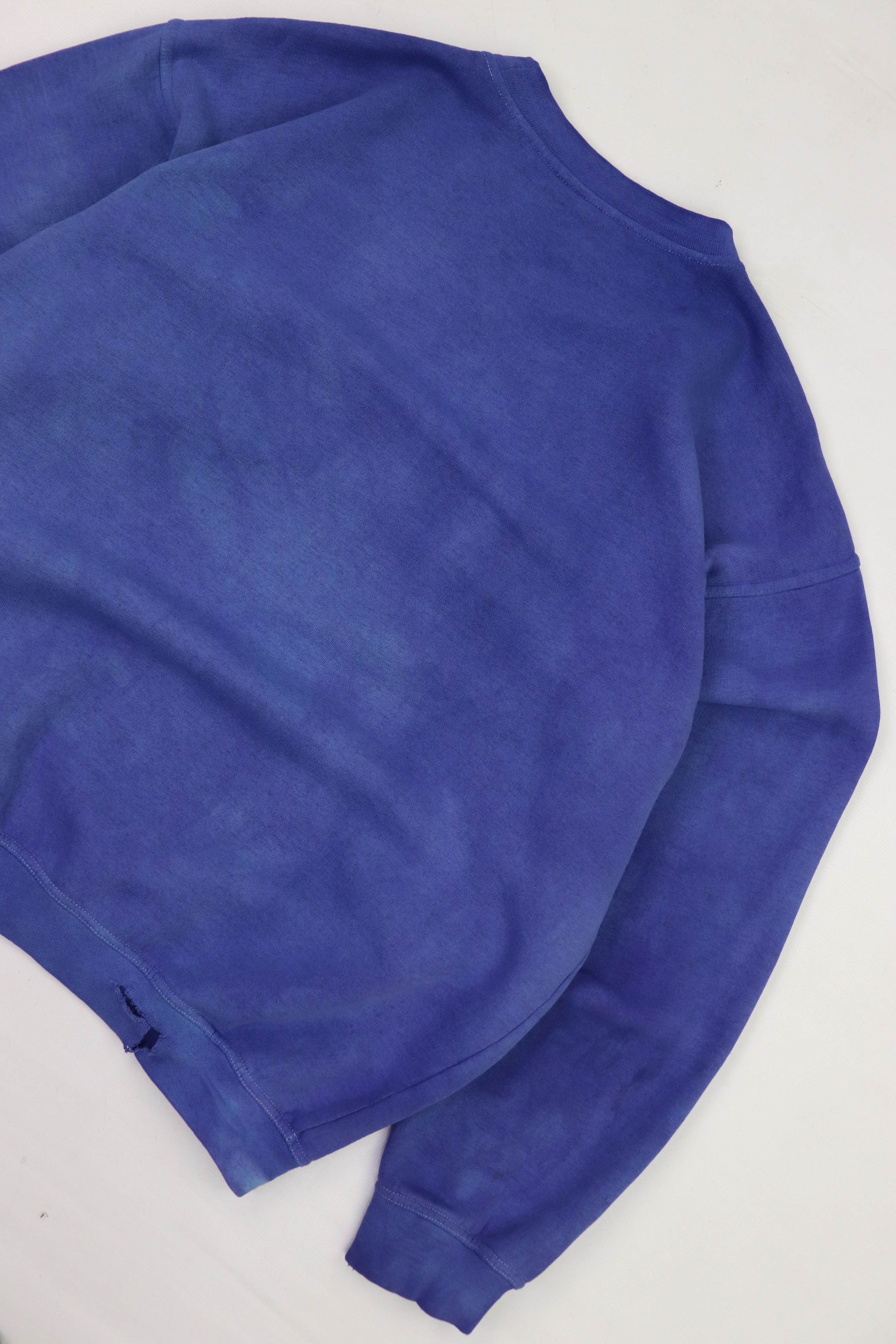 Adidas 90s Vintage Adidas Overdyed Distressed Sun Faded Sweatshirt Size US L / EU 52-54 / 3 - 10 Thumbnail