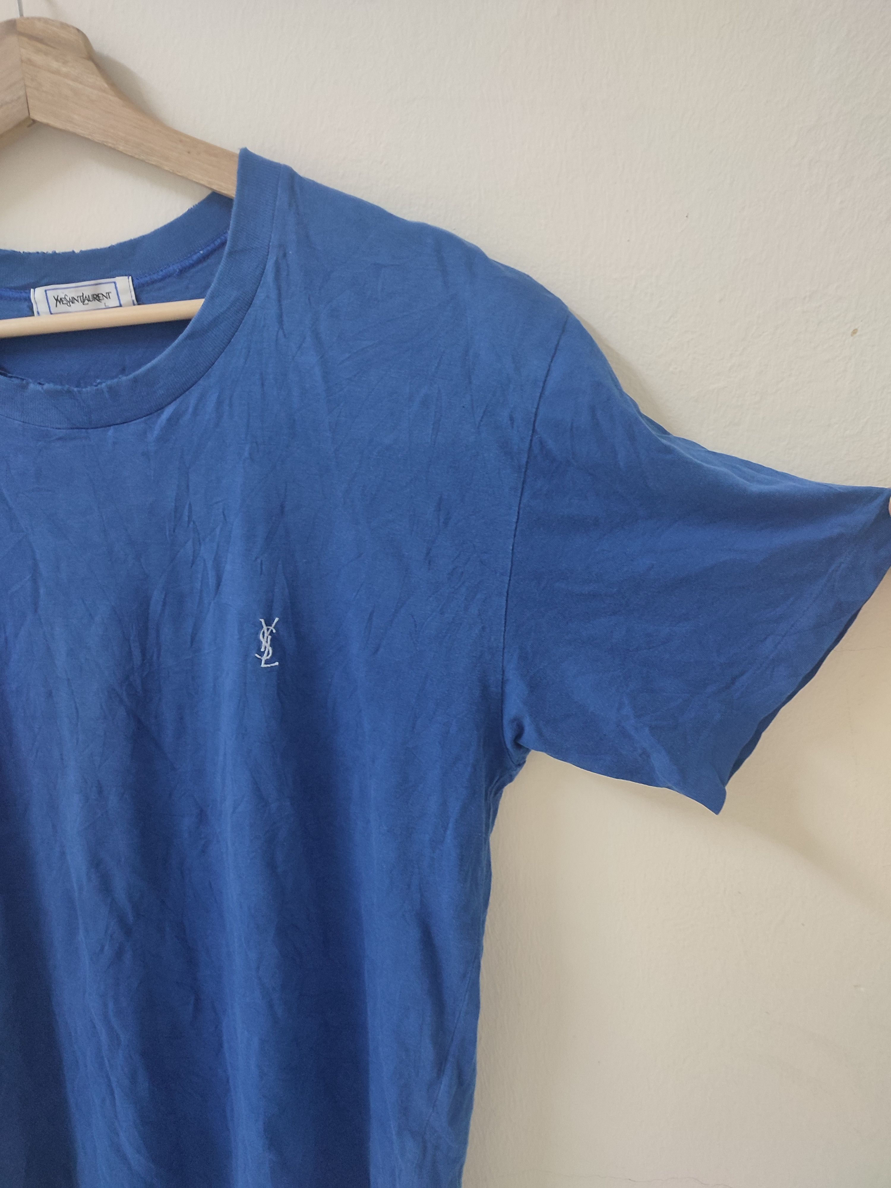 Yves Saint Laurent Vtg 90s YSL Small Logo Tees Size US M / EU 48-50 / 2 - 8 Thumbnail