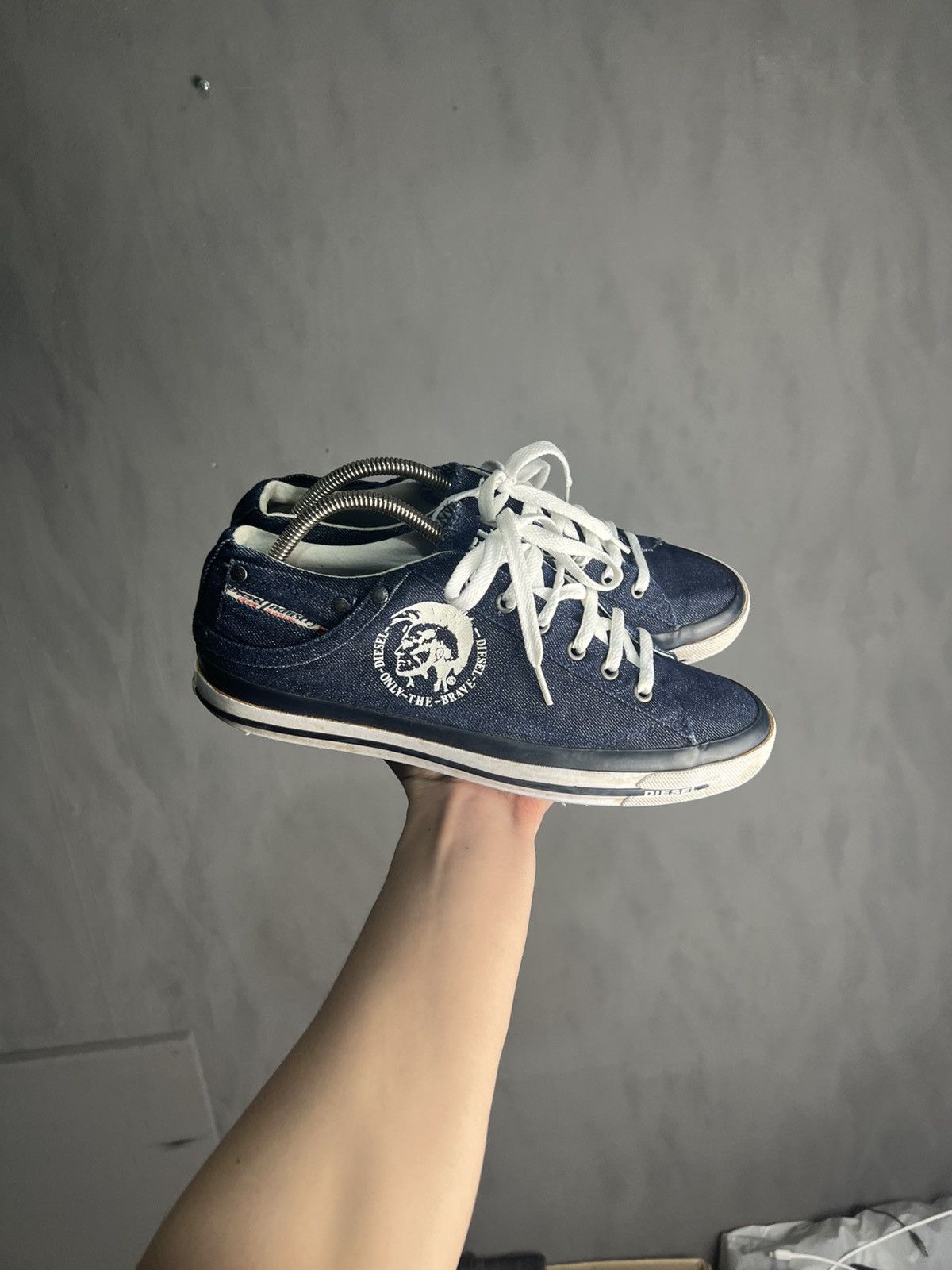 Diesel Vintage Diesel Denim Low Top Sneakers Size US 10 / EU 43 - 1 Thumbnail