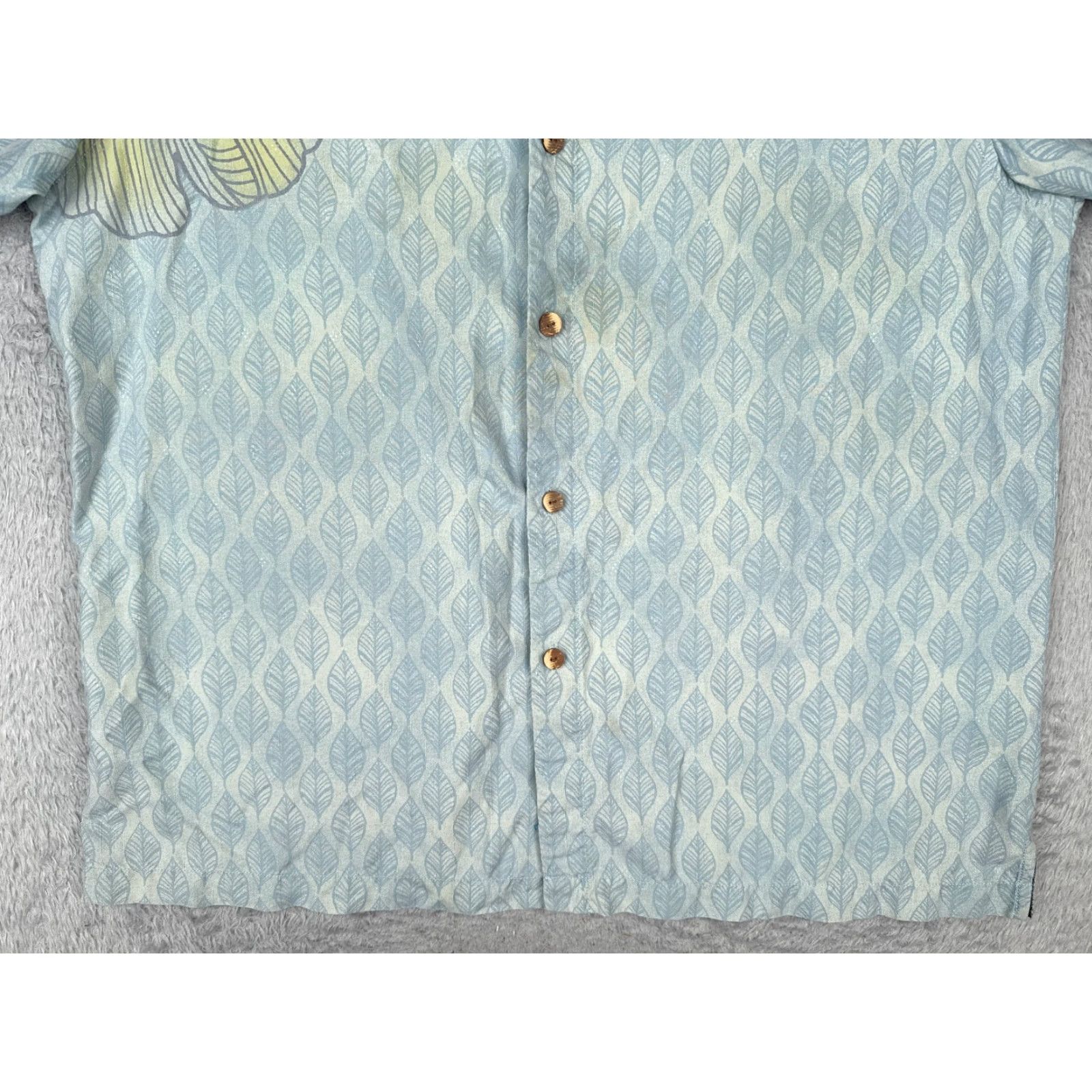 Tommy Bahama Tommy Bahama Shirt Men Extra Large Blue Floral 100% Silk Button-Up Hawaiian Aloha Beach Resort Short Sleeve Size US XL / EU 56 / 4 - 5 Thumbnail