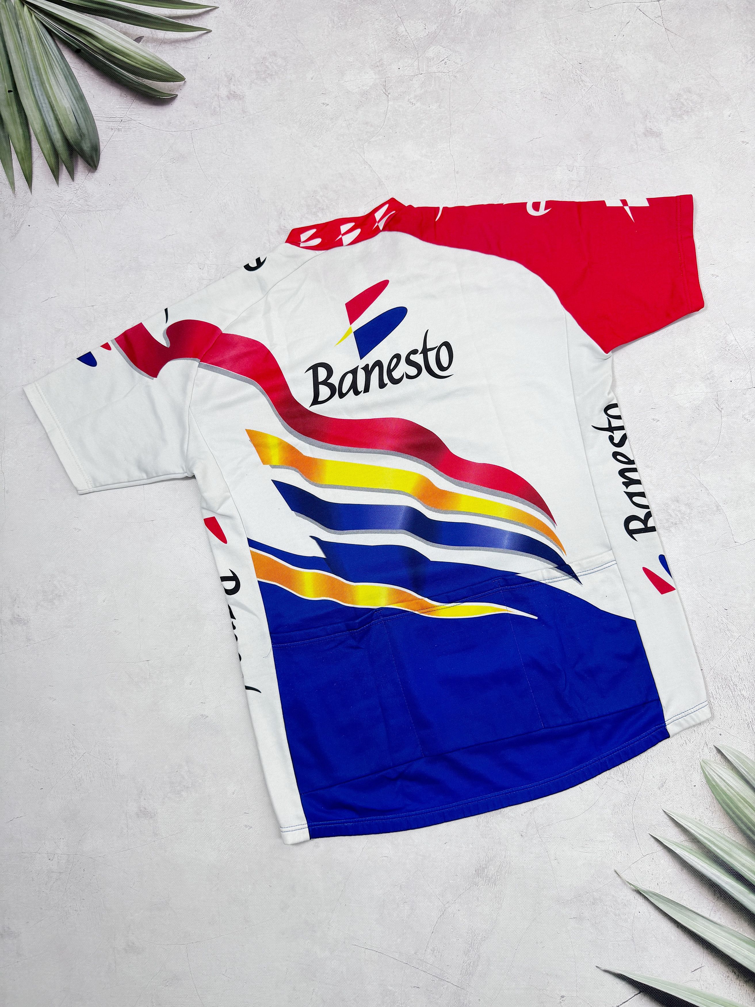 Vintage Vintage Nalini Banesto Cycling Jersey Campagnolo Size US XL / EU 56 / 4 - 11 Thumbnail