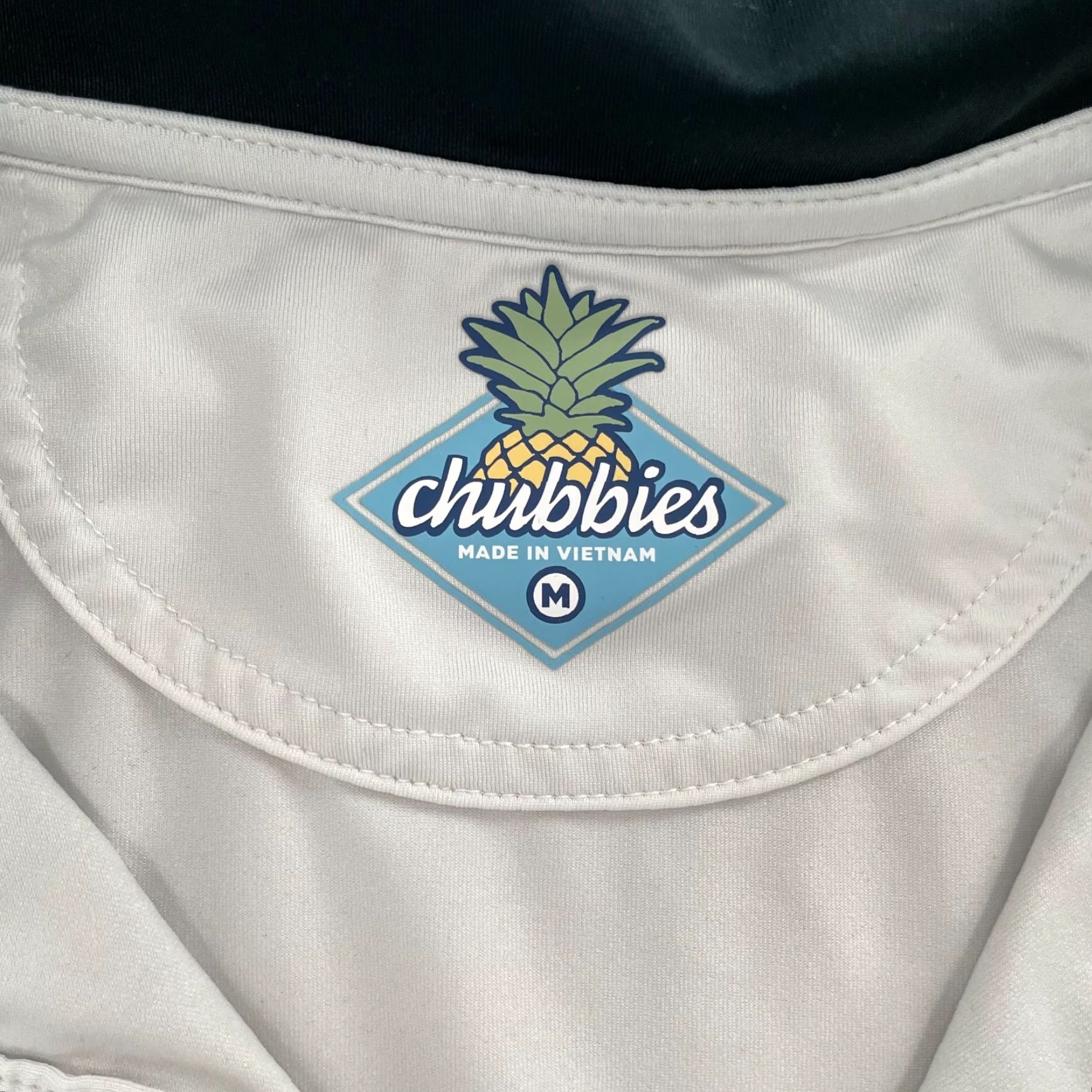 Chubbies Chubbies Shirt Polo Performance Short Sleeve White Medium Adult Mens M Stretch Size US M / EU 48-50 / 2 - 5 Thumbnail