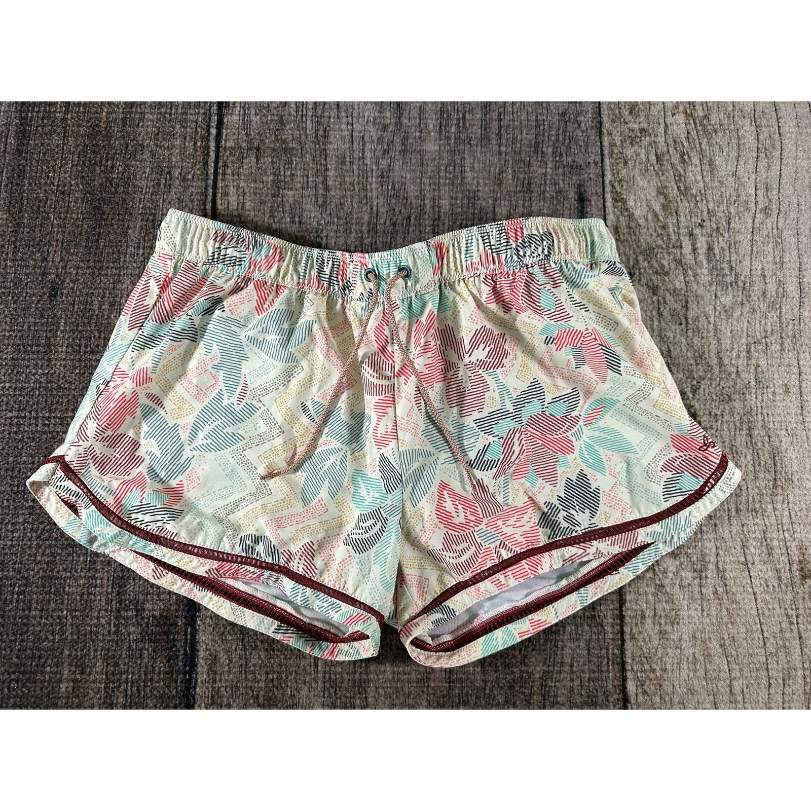 Prana Prana Womens Size Large Drawstring Eyelet Lace Trim Shorts Size 34" / US 12 / IT 48 - 1 Thumbnail