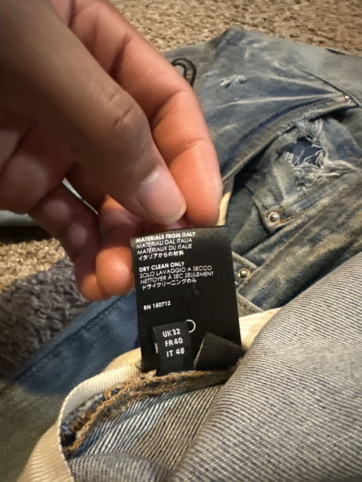 Amiri AMIRI DENIM CLAY INDIGO Size US 32 / EU 48 - 2 Thumbnail