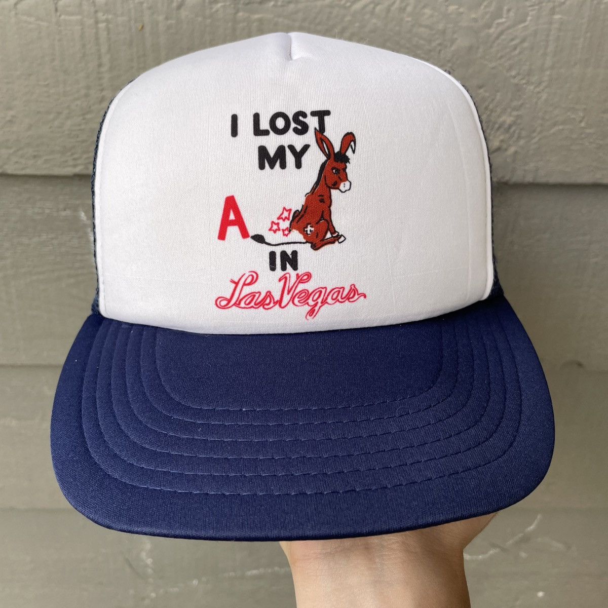 Other Vintage 80s I Lost My A** In Las Vegas Snapback Hat Funny Size ONE SIZE - 1 Thumbnail