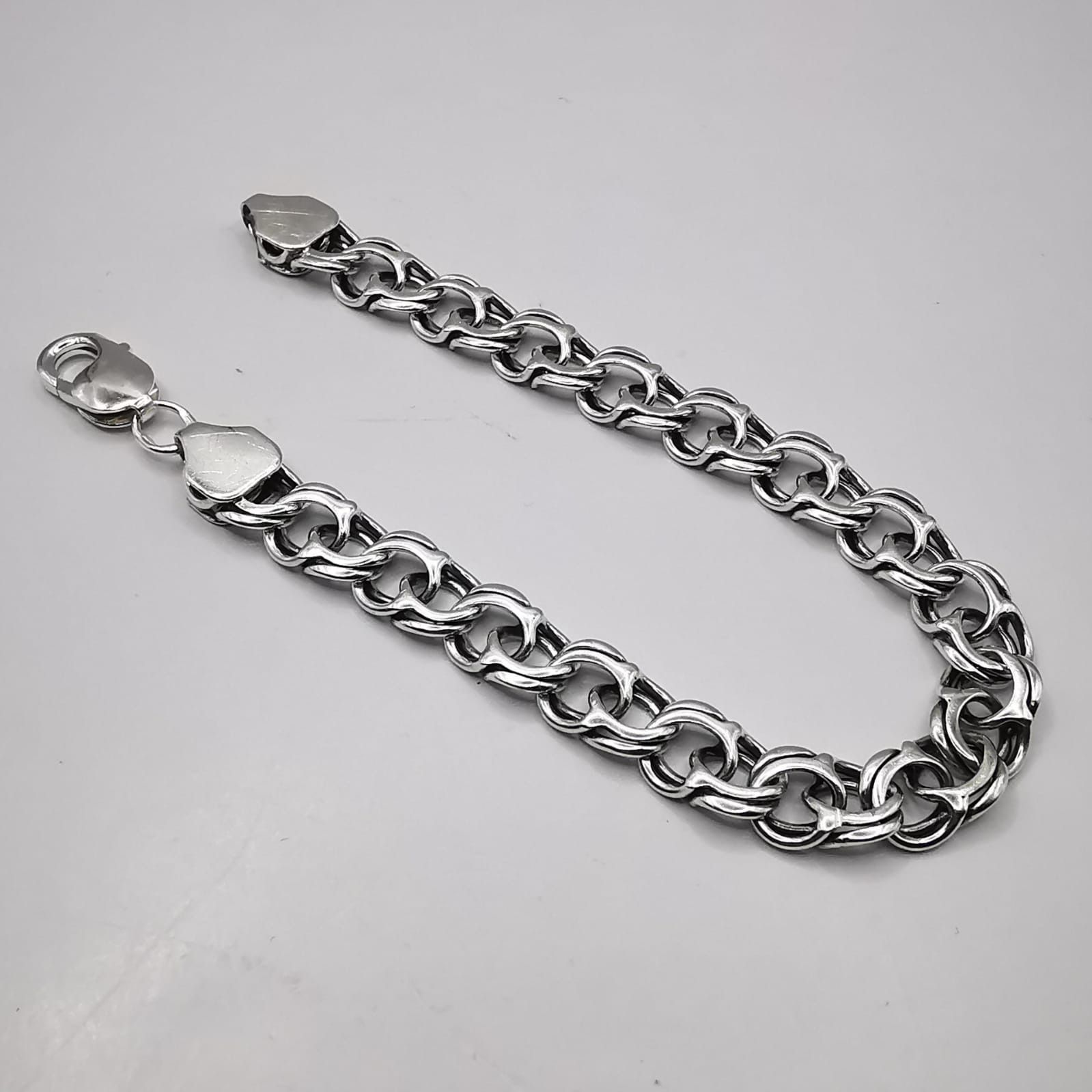 Sterling Silver Vintage Bracelet Jewelry,925 Sterling Silver 21,33g Size ONE SIZE - 5 Thumbnail