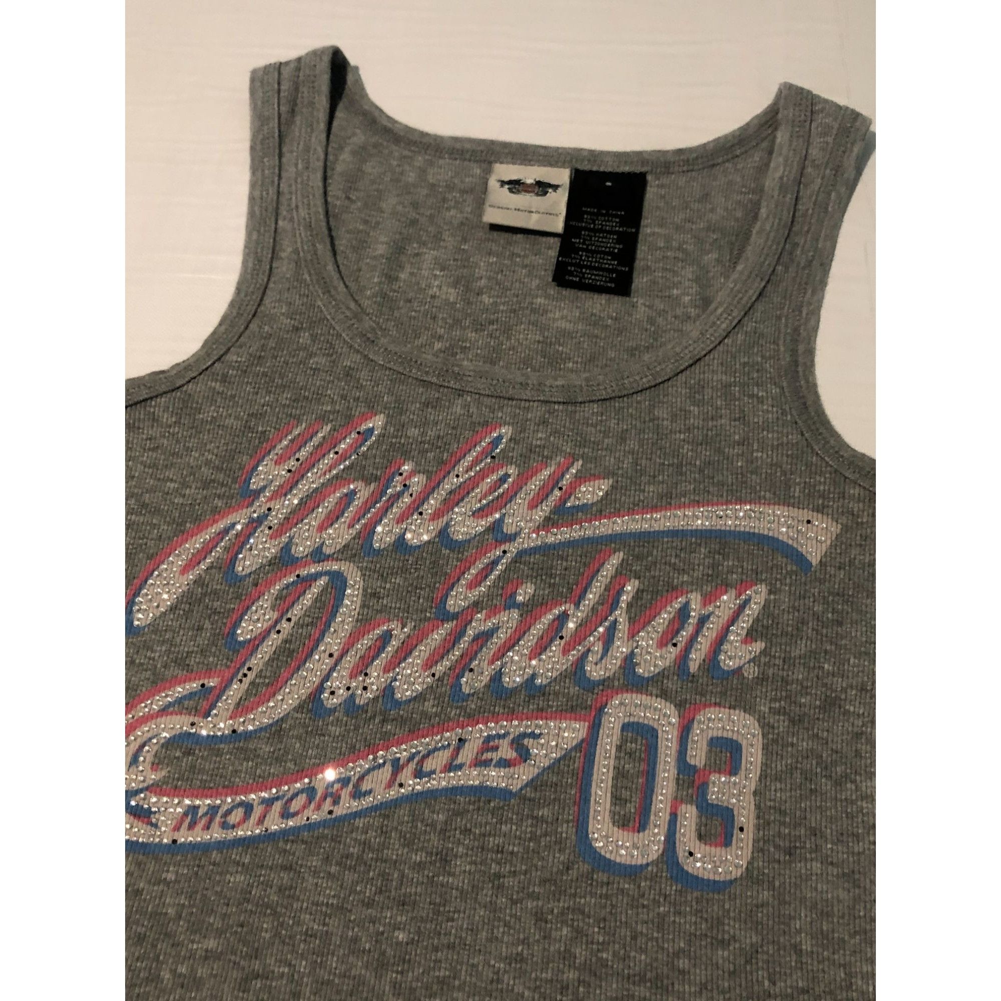 Harley Davidson Harley Davidson Tank Too Small Women, Rhinestone, Stretchy Size S / US 4 / IT 40 - 3 Thumbnail