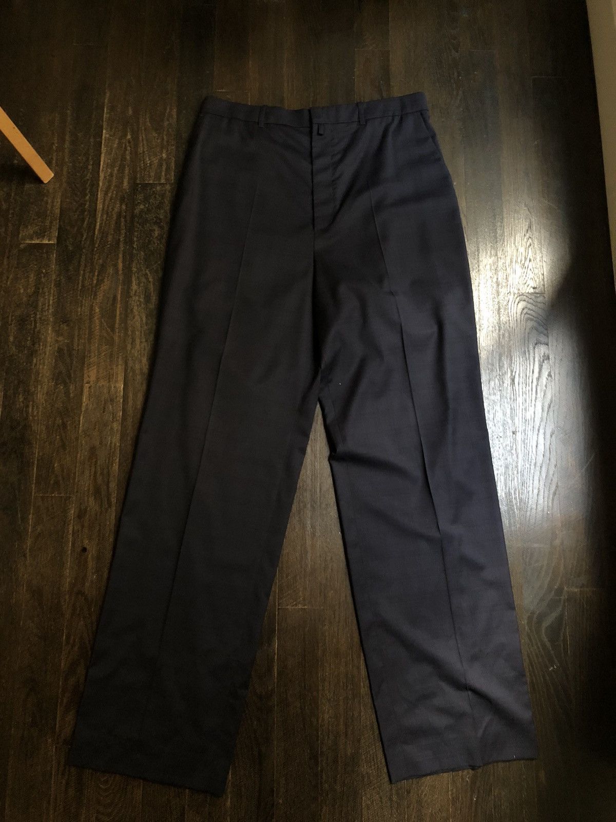 image of Balenciaga Oversized Trousers in Blue/Navy, Men's (Size 38)