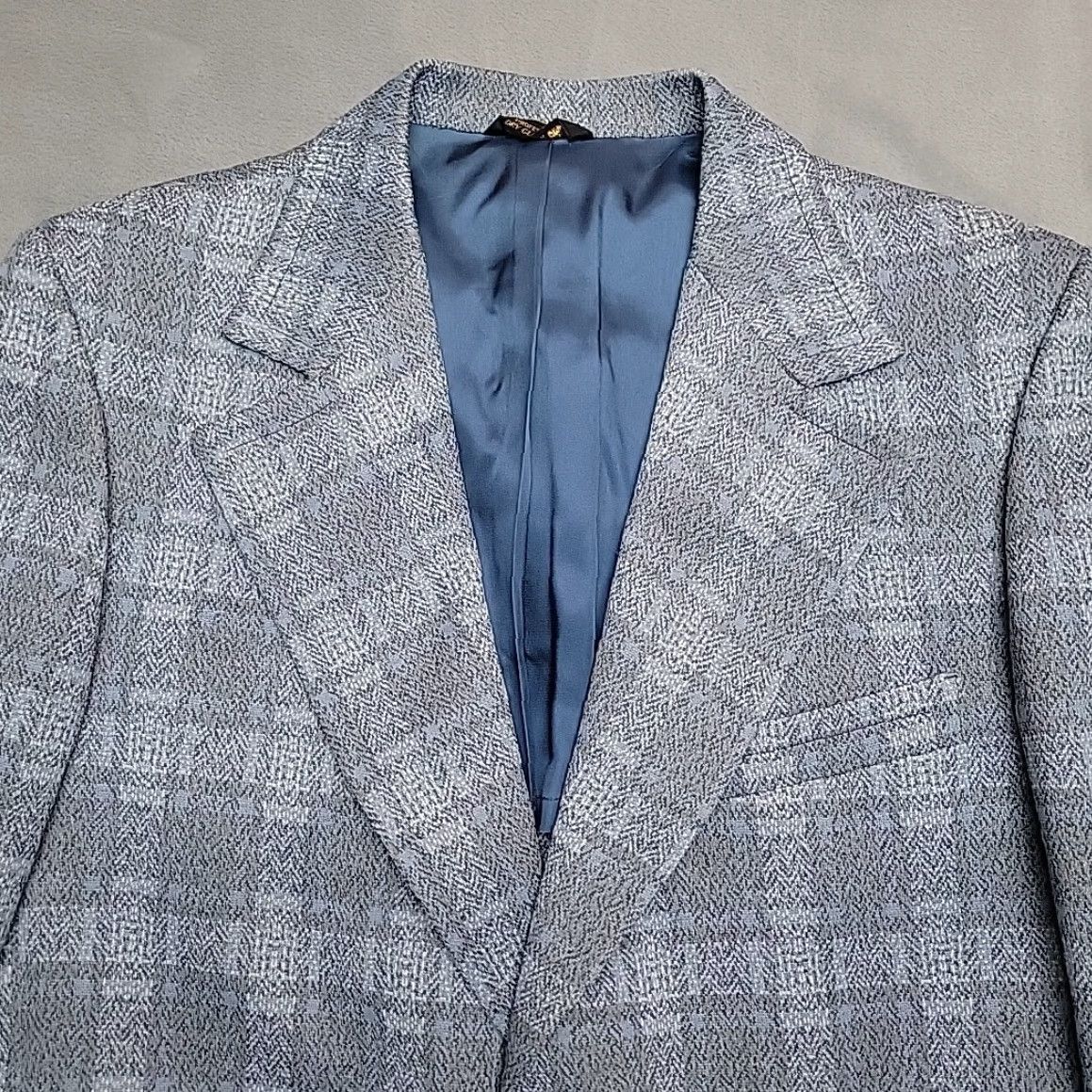 Vintage VINTAGE Missoula Montana Blazer Mens Medium Blue Plaid Sport Coat Made in USA Shirt Size 40R - 4 Thumbnail