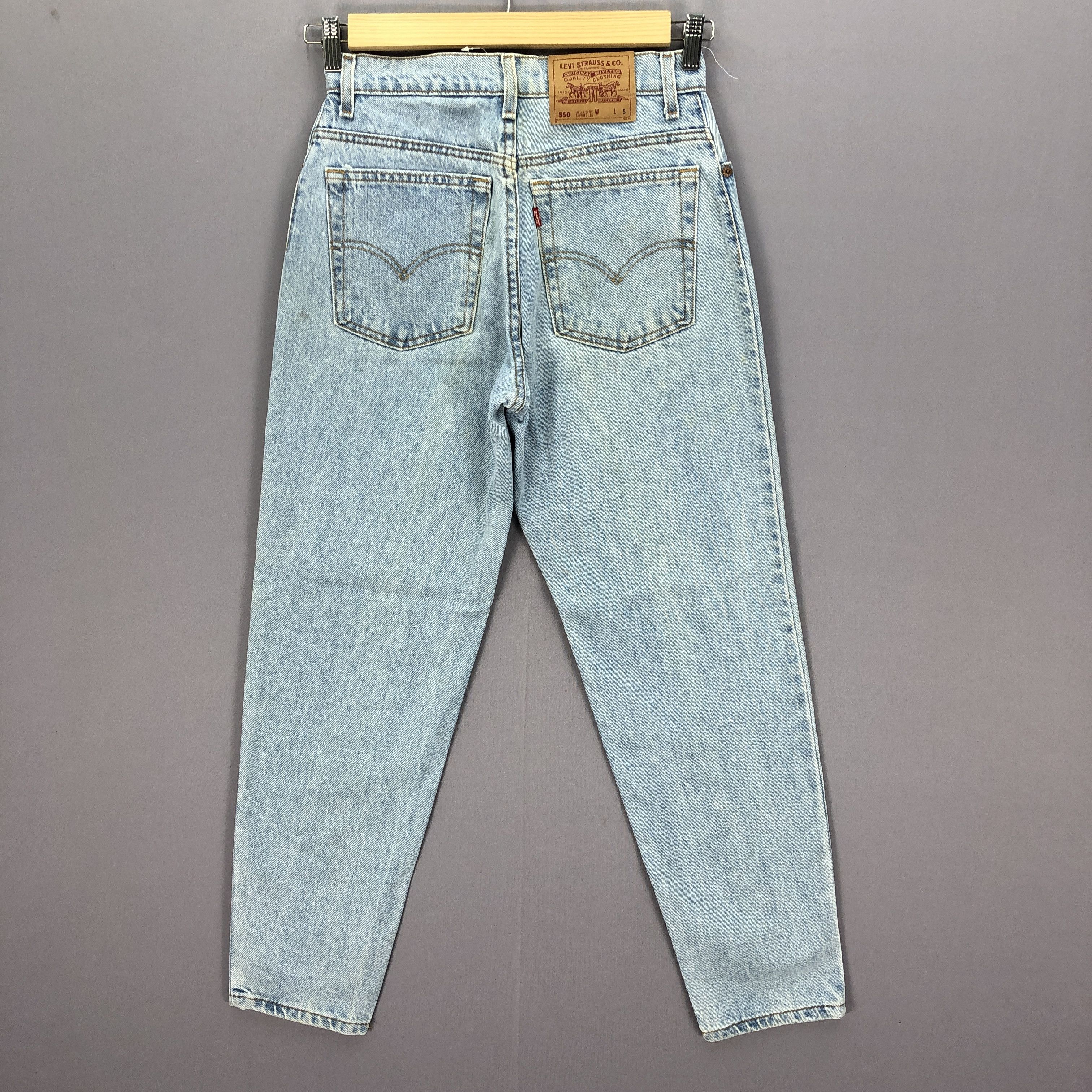 Levi's Vintage Levis 550 Sun Faded Jeans Levi's Light Wash Denim Size 26" / US 2 / IT 38 - 2 Thumbnail