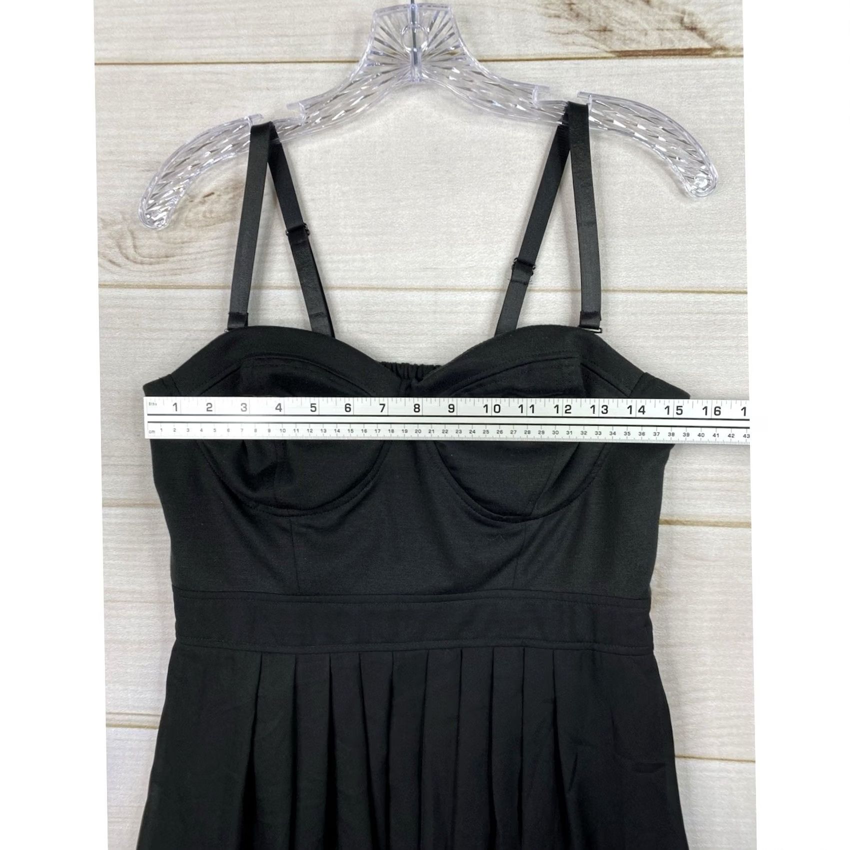 Vintage Kardashian Kollection Little Black Dress Sz L Mini Pleated Sleeveless Lined NWT Size L / US 10 / IT 46 - 3 Thumbnail