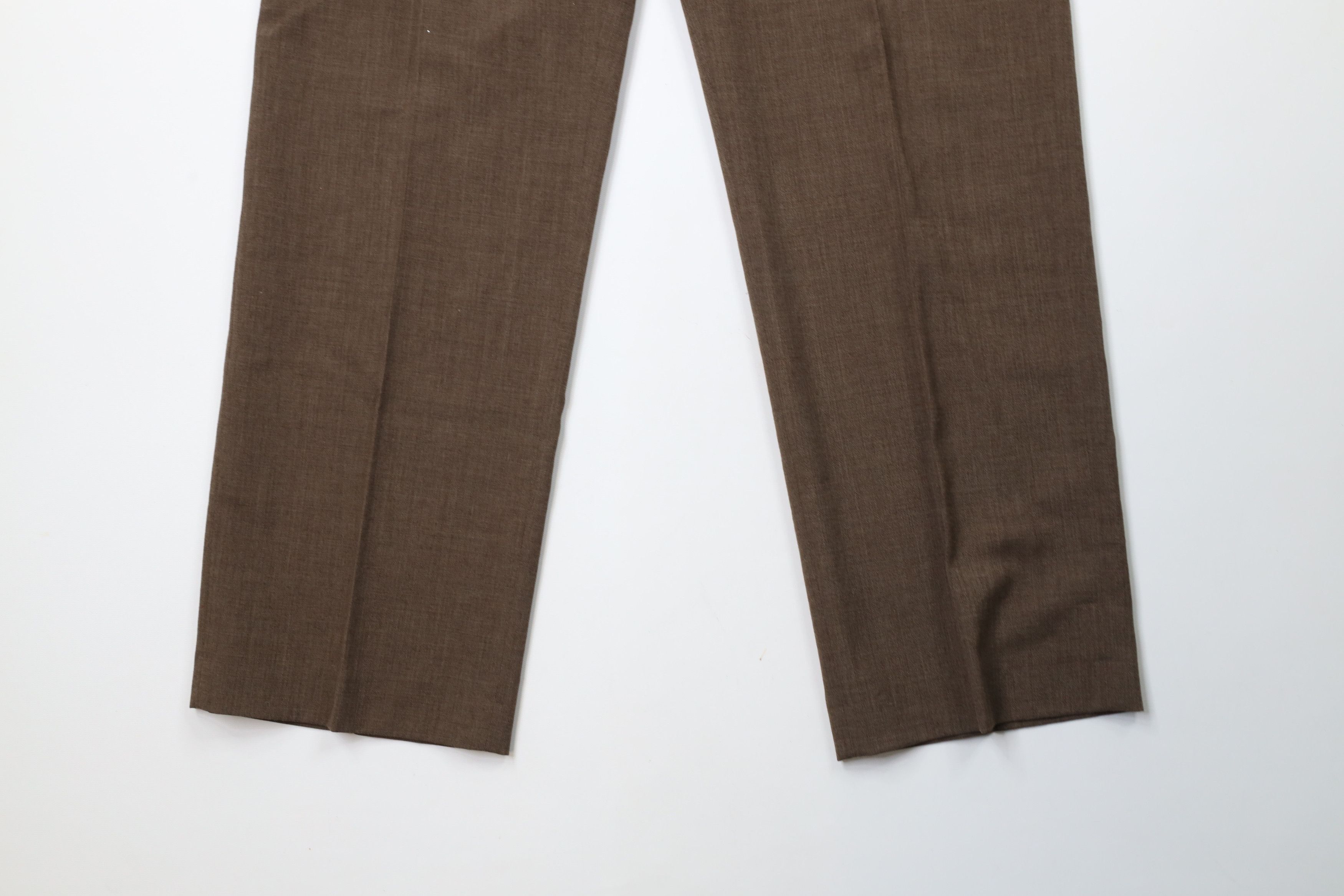 Vintage Vintage 70s Streetwear Flared Wide Leg Chino Pants Brown USA Size US 34 / EU 50 - 4 Thumbnail