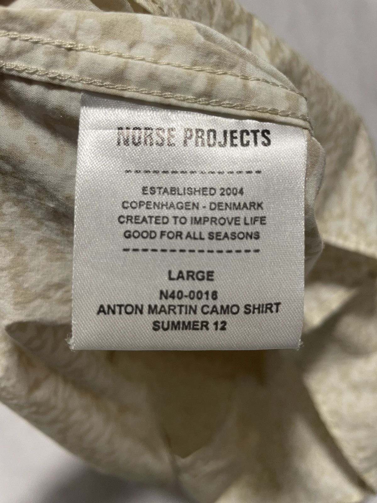 Norse Projects Norse Projects Anton Martin Camo Short Sleeve Shirt Large Size US L / EU 52-54 / 3 - 6 Thumbnail
