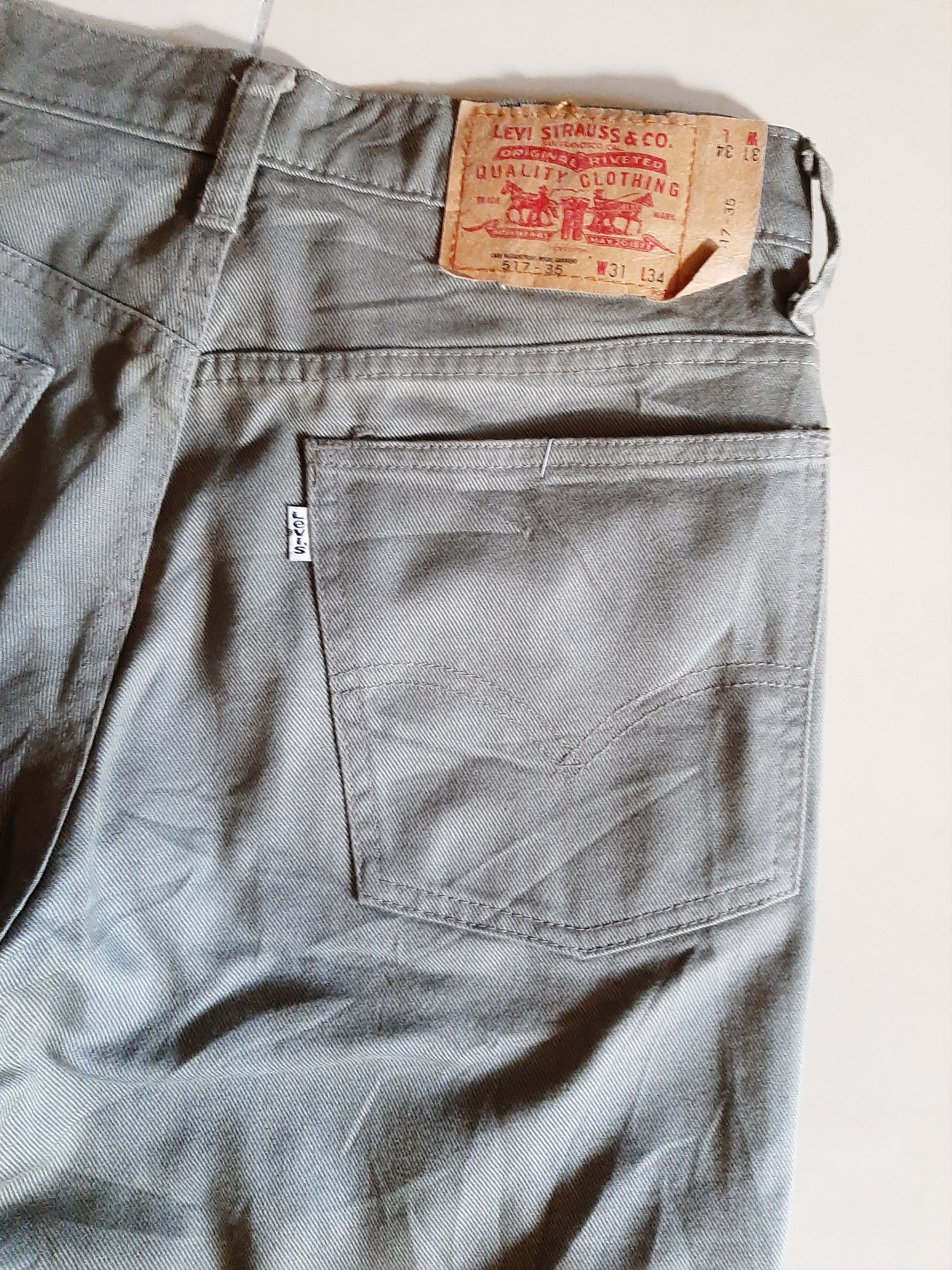 Designer × Levi's Vintage Clothing Crazy Vtg Levis 517 Flared Design 🔥 white tag Size US 31 - 8 Thumbnail