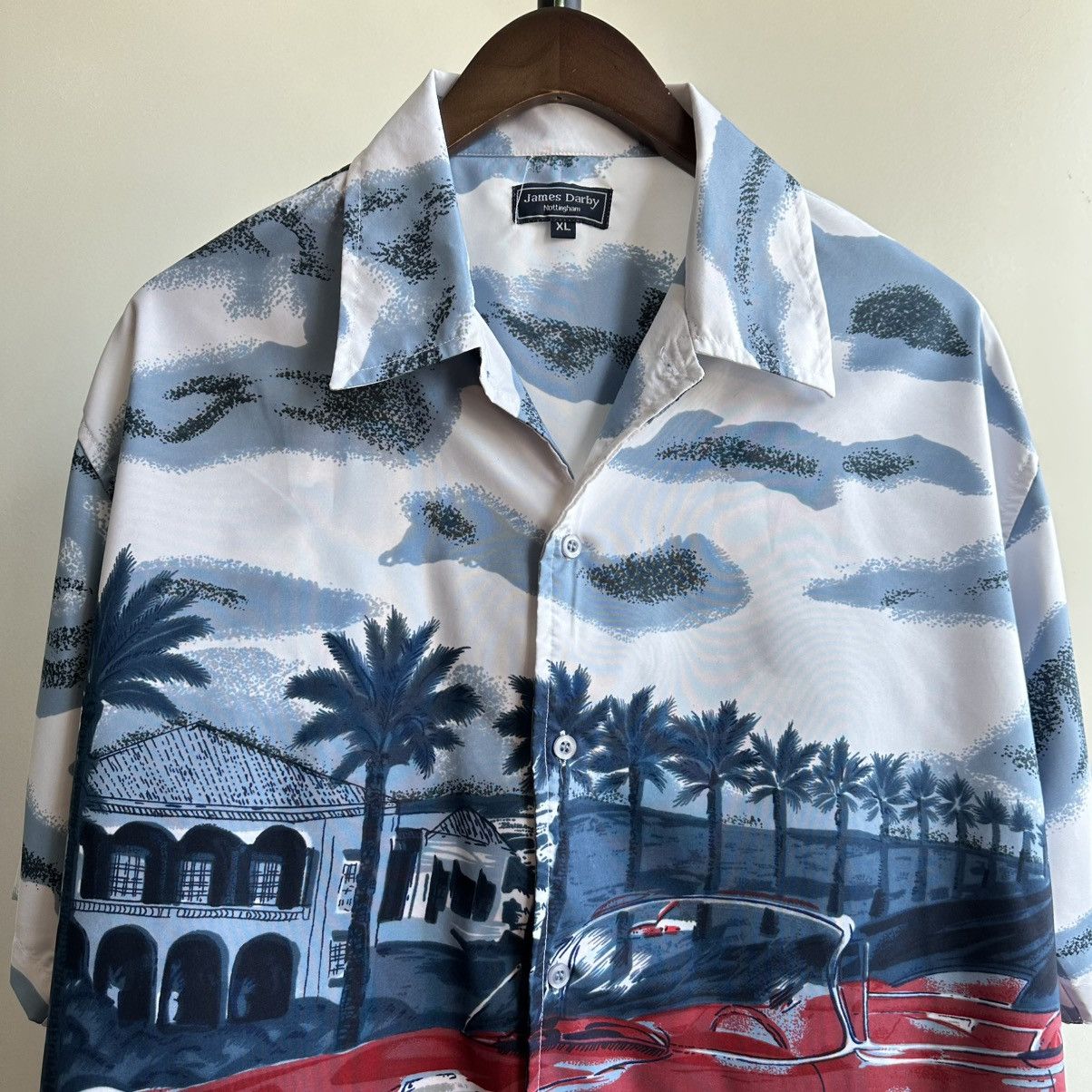 Vintage VINTAGE CRAZY CAR HAWAIIAN SHIRT ALOHA Size US XL / EU 56 / 4 - 2 Thumbnail