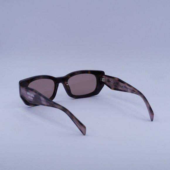 Prada Prada PRB05S 23A60B Sunglasses Mauve Havana Rectangle Frame Size ONE SIZE - 5 Thumbnail