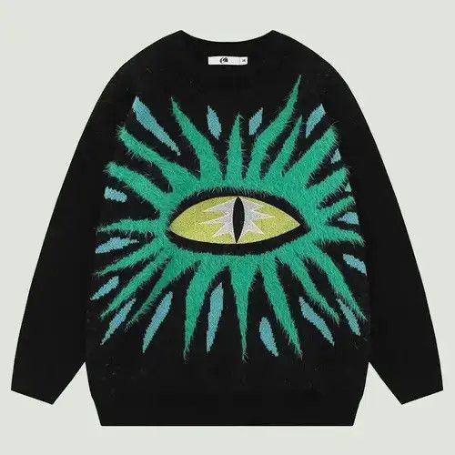Japanese Brand × Vintage Hip Hop Oversized Ugly Knitted Sweaters Size US M / EU 48-50 / 2 - 3 Thumbnail