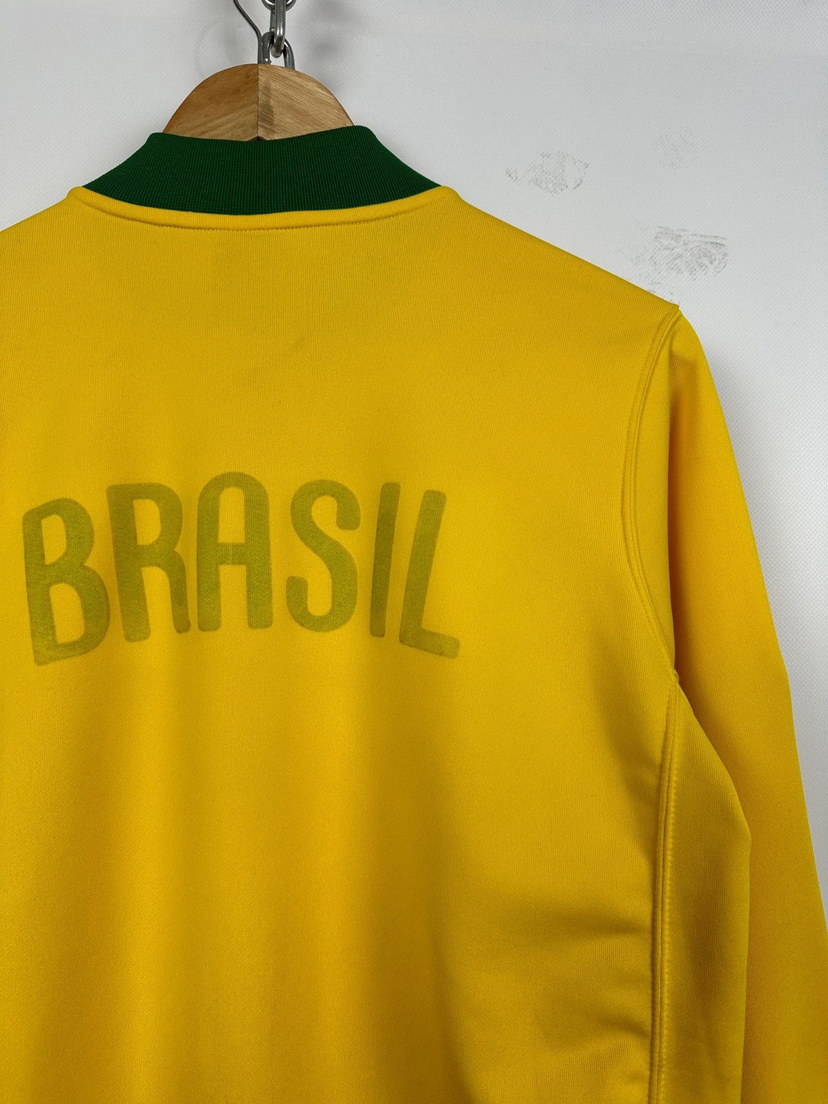 Nike 00s Vintage Nike Team Brazil Zip Up Soccer Track Top Jacket Size US M / EU 48-50 / 2 - 15 Thumbnail