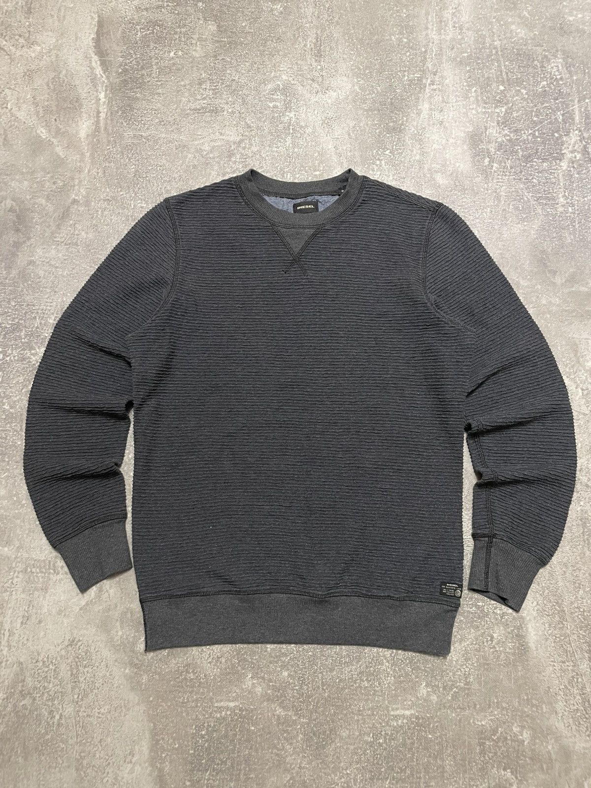 Diesel Vintage Diesel Ribbed Sweatshirt Crewneck Size US S / EU 44-46 / 1 - 1 Thumbnail