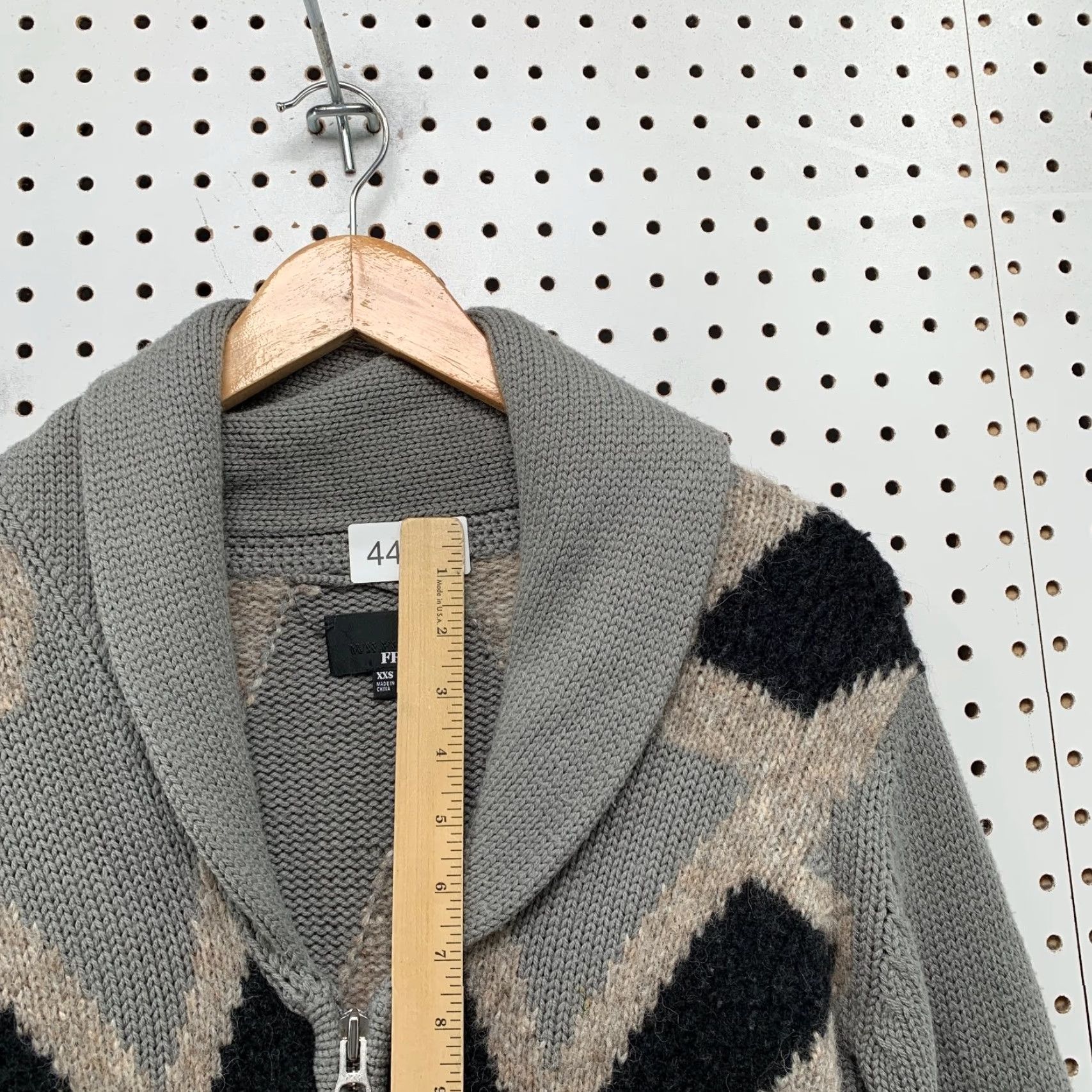 Aritzia VINTAGE Aritzia Wilfred Free Merino Wool Sweater Womens 2XS Gray Zip Shawl Collar Alpaca Size XXS / US 00 / IT 34 - 6 Thumbnail