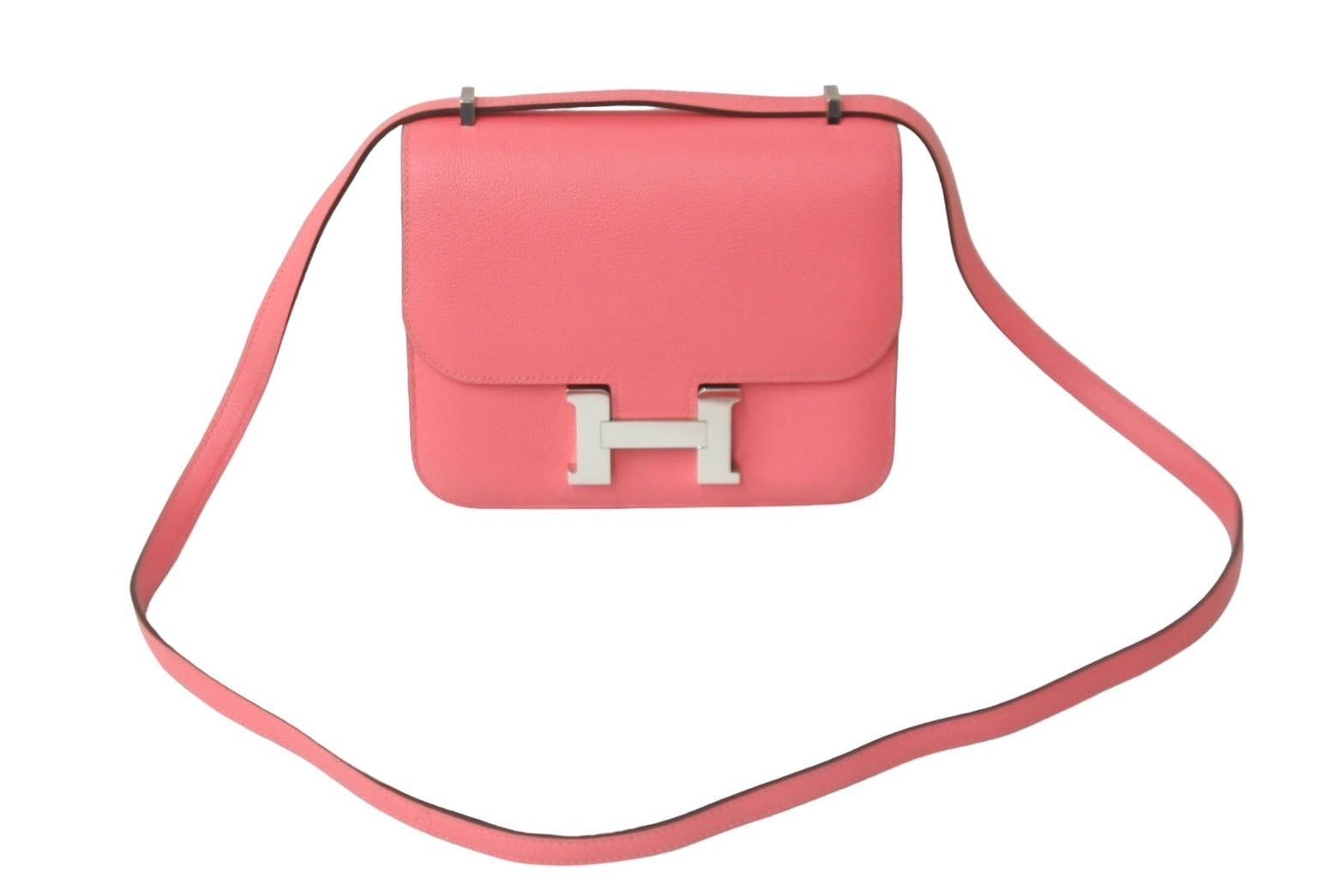 Hermes Constance 3 Mini D Shoulder Bag in Rose Azalea, Men's