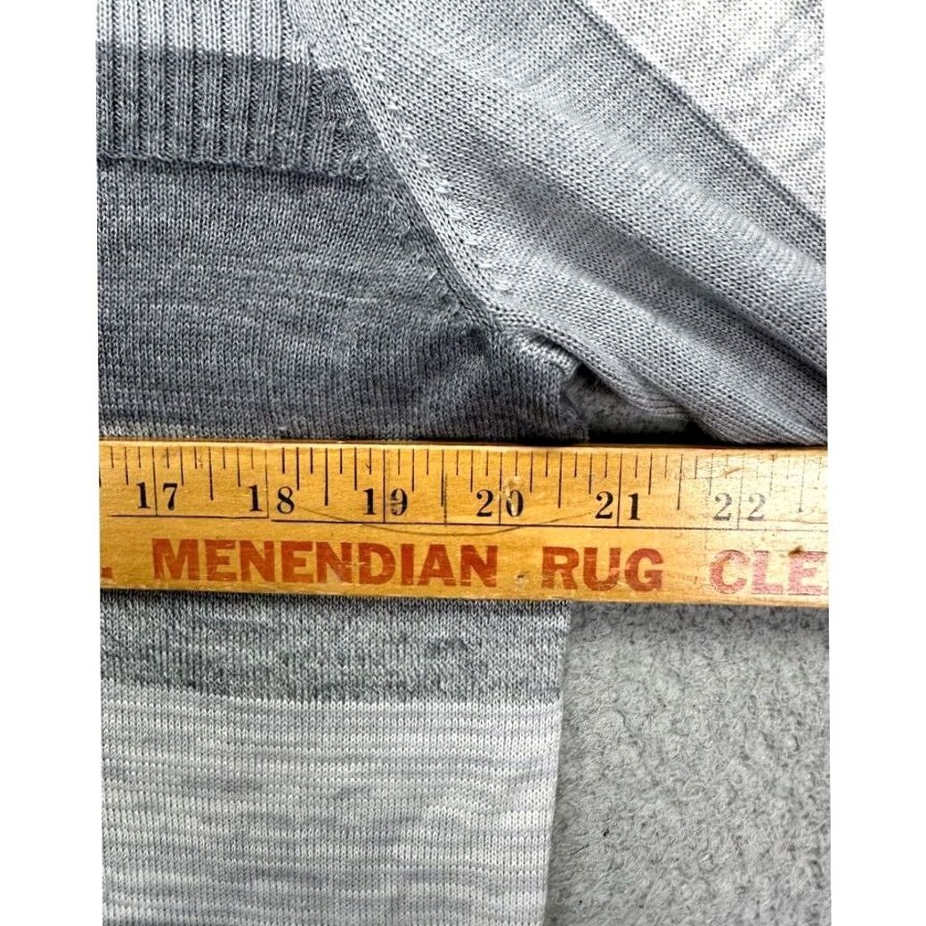 Calvin Klein Calvin Klein Sweater Adult Medium Grey Awning Stripe Italian Yarn Wool Blend Men Size US M / EU 48-50 / 2 - 6 Thumbnail