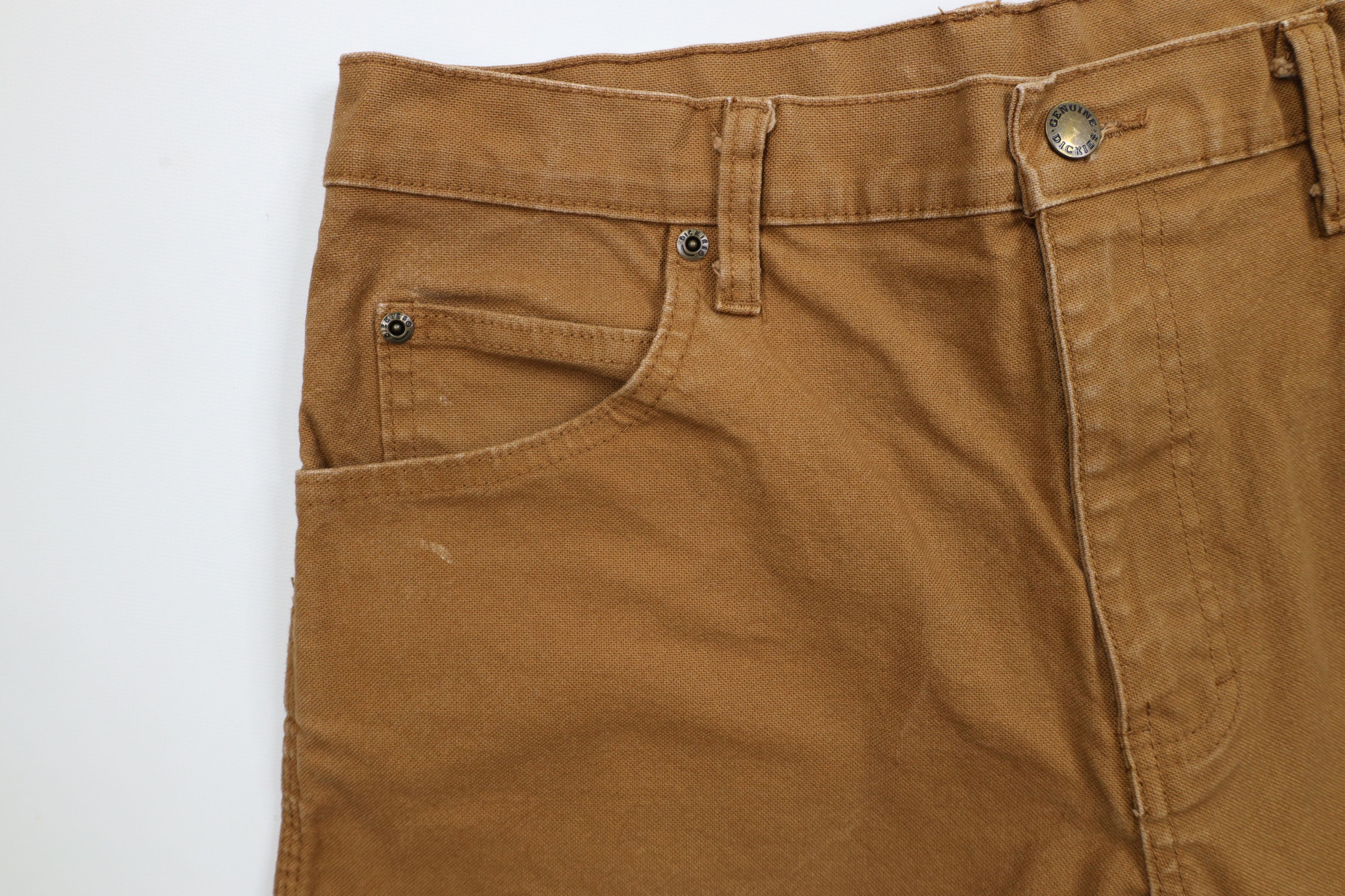 Dickies × Vintage Vintage Y2K Dickies Canvas Wide Leg Dungaree Pants Duck Size US 32 / EU 48 - 5 Thumbnail
